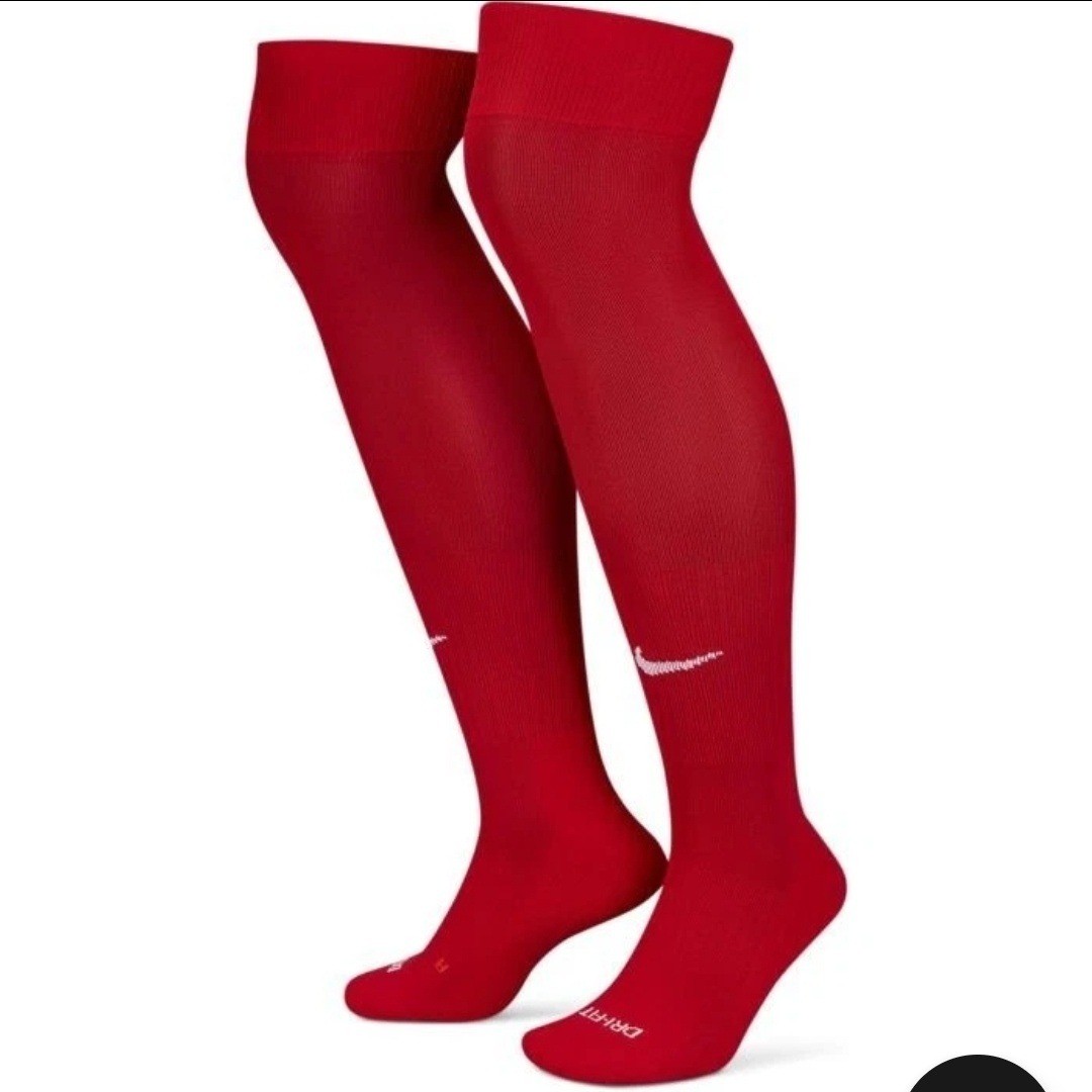 Nike Dri-FIT Soccer Football Over the Calf Baseball Socks Mens Medium Red DJ9737