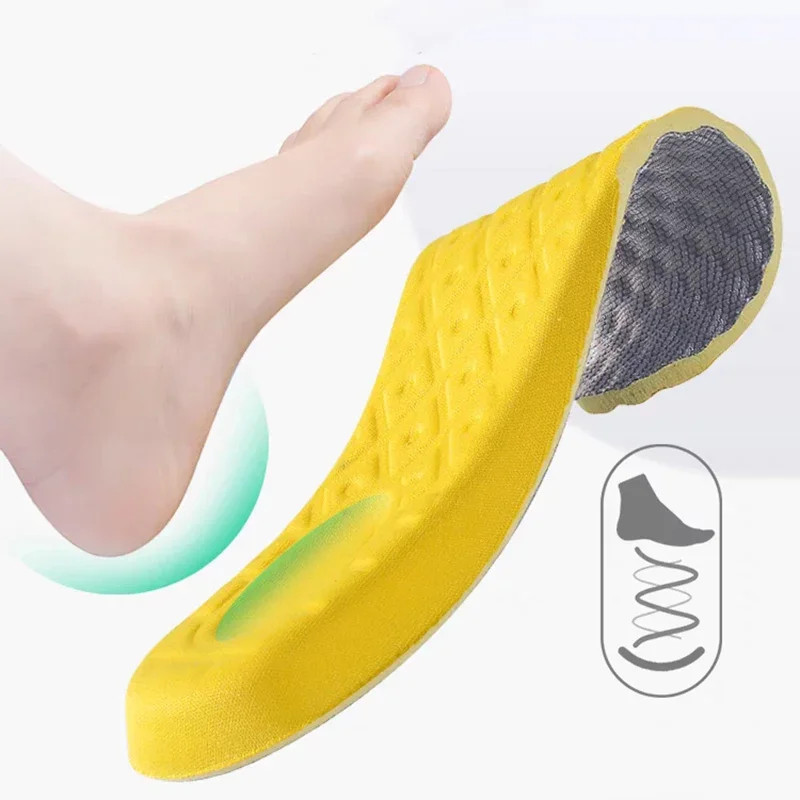 2/6pcs Unisex Memory Foam Insoles Soft Feet Care Deodorant Absorb-Sweat Cushion