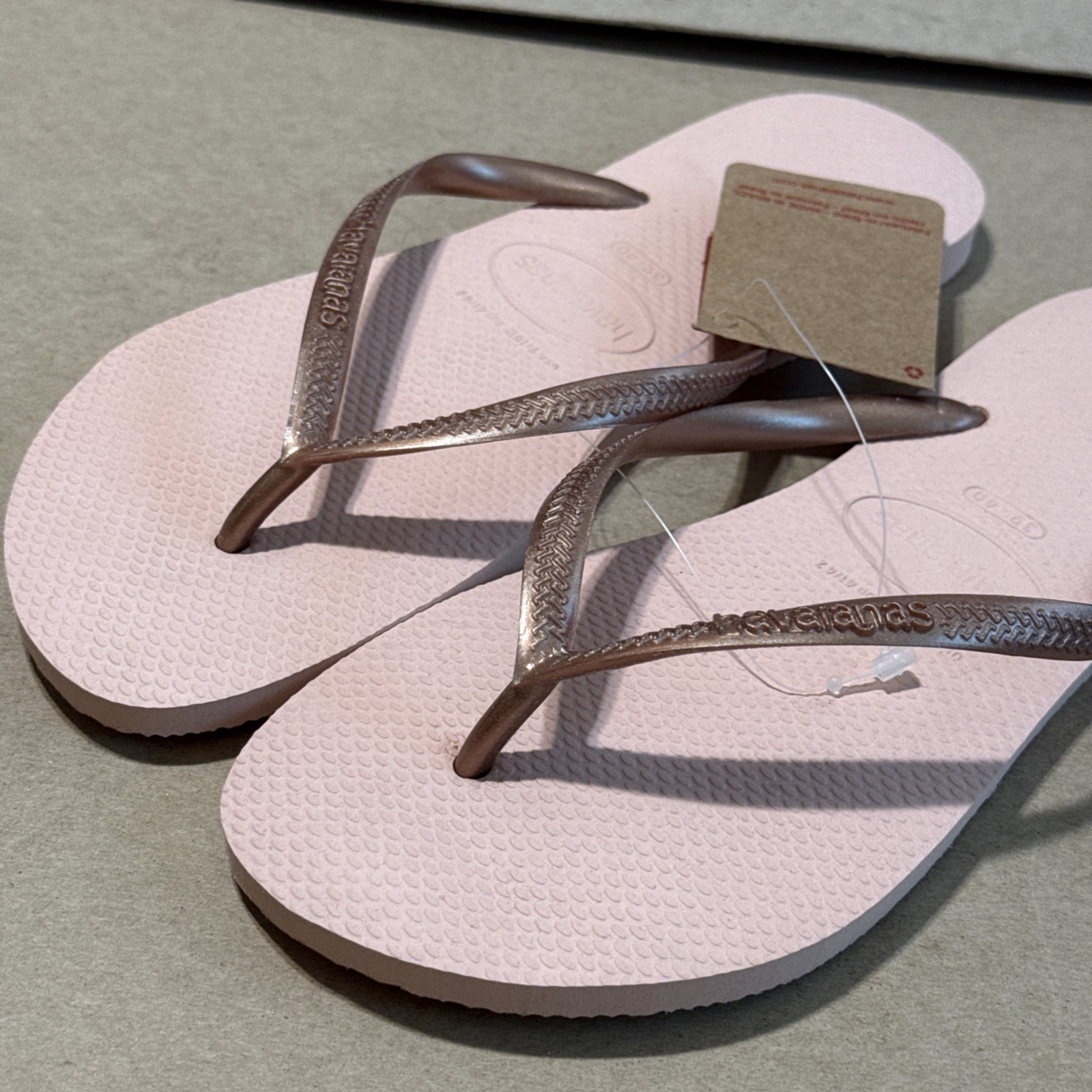 Havaianas Slim Rose Pink Flip Flops EU 396/40 – New