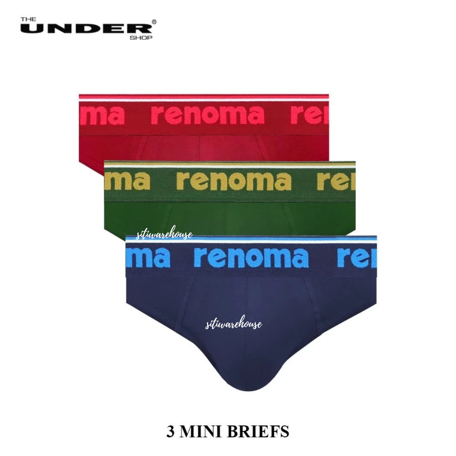 RENOMA Men’s Underwear Cotton Elastane S M L XL 2XL Random Color 3pcs