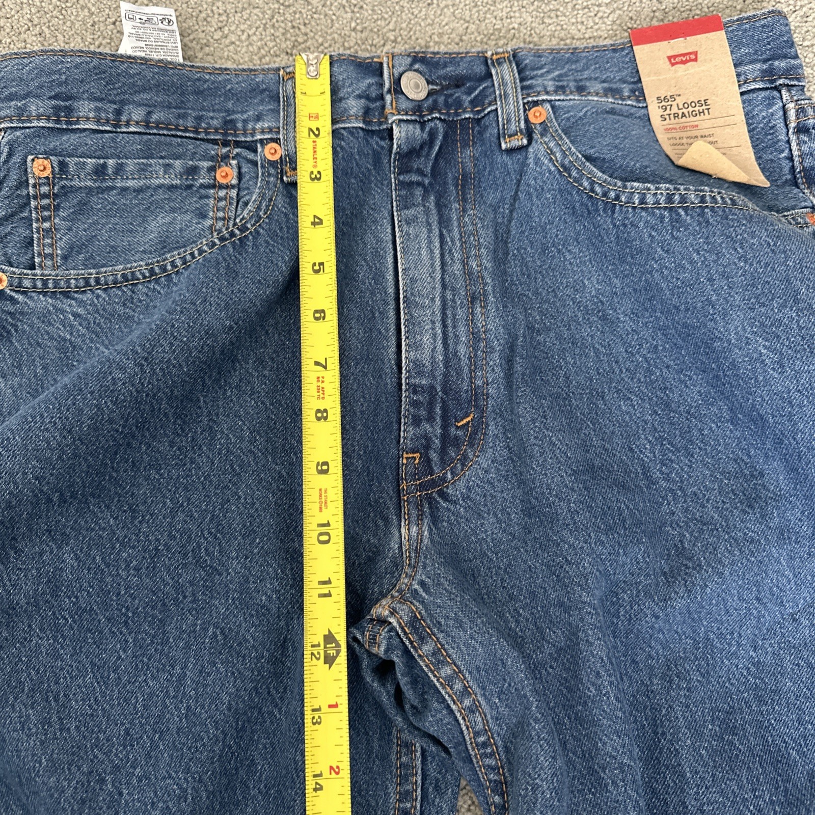 Levi’s 565 97 Loose Straight Fit Cotton Denim Men’s Sz. 34W x 33L See Desc New