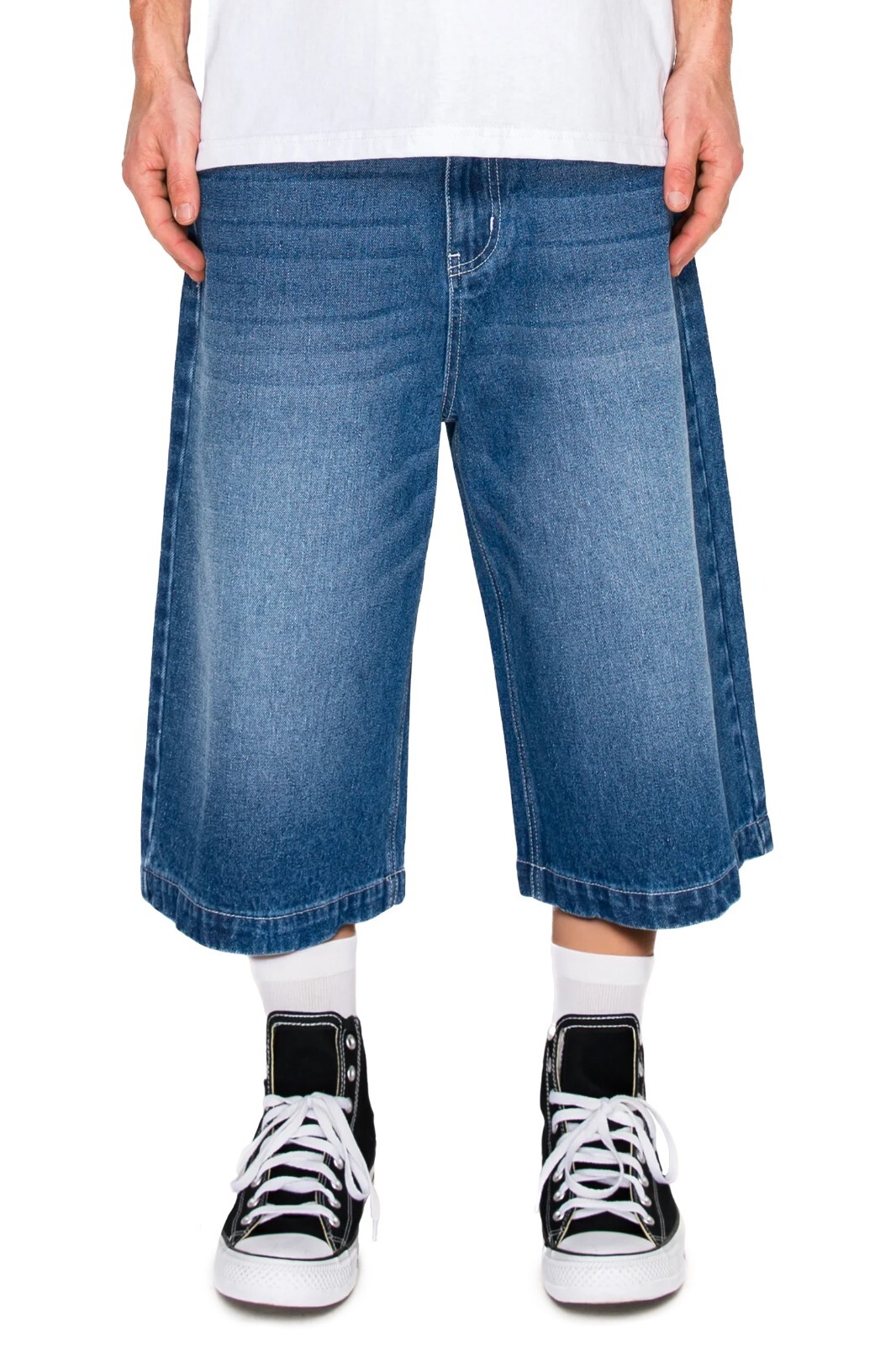 Victorious Men’s Ultra Baggy Fit Y2K Cotton Denim Jorts DS2114