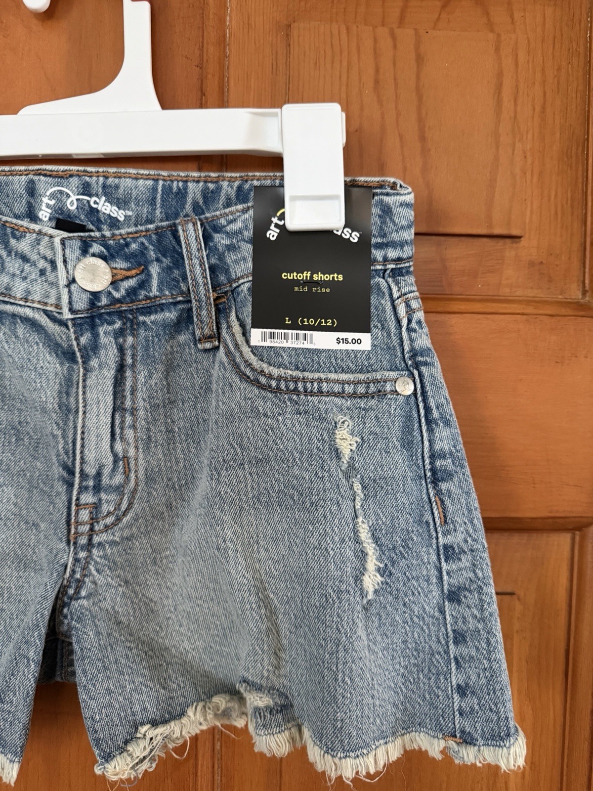 Girls’ Art Class Denim Jeans Cutoff Shorts Mid-Rise Size Large (10/12) NWT