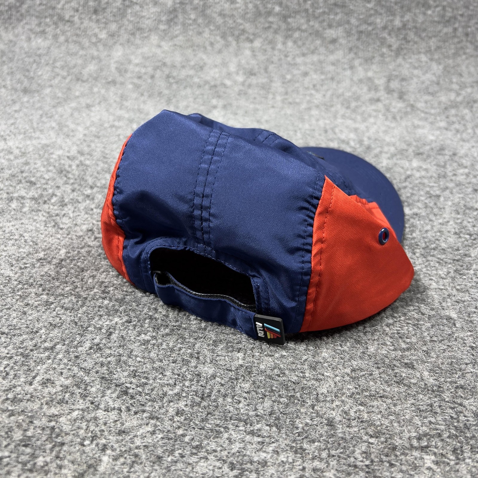 Aldi Hat Cap Strap Back Mens One Size Blue Red Patch Advertising Lightweight