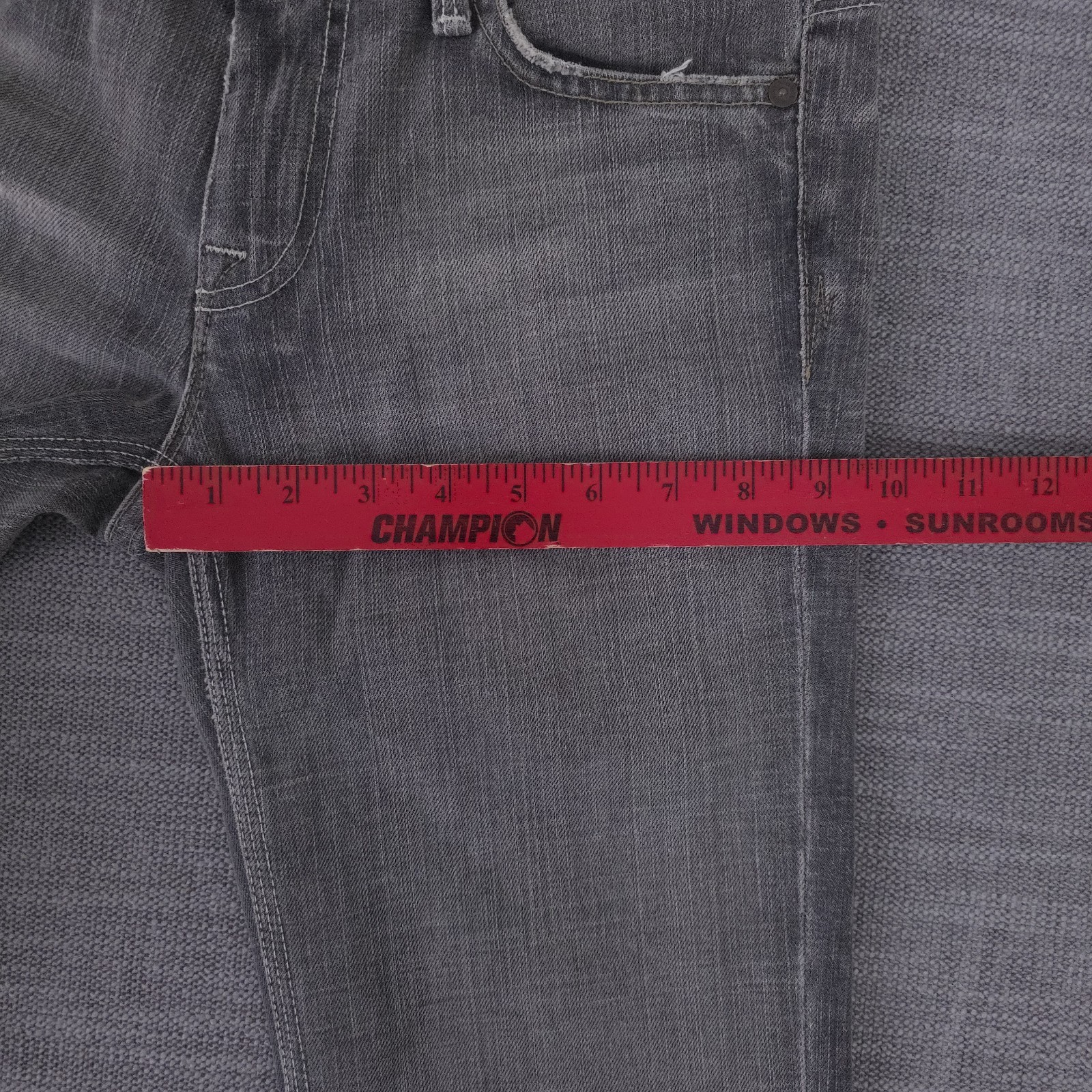 NWT Seven For All Mankind Flynt Gray Jeans Bootcut Size 27 (29×33.5) Made In USA