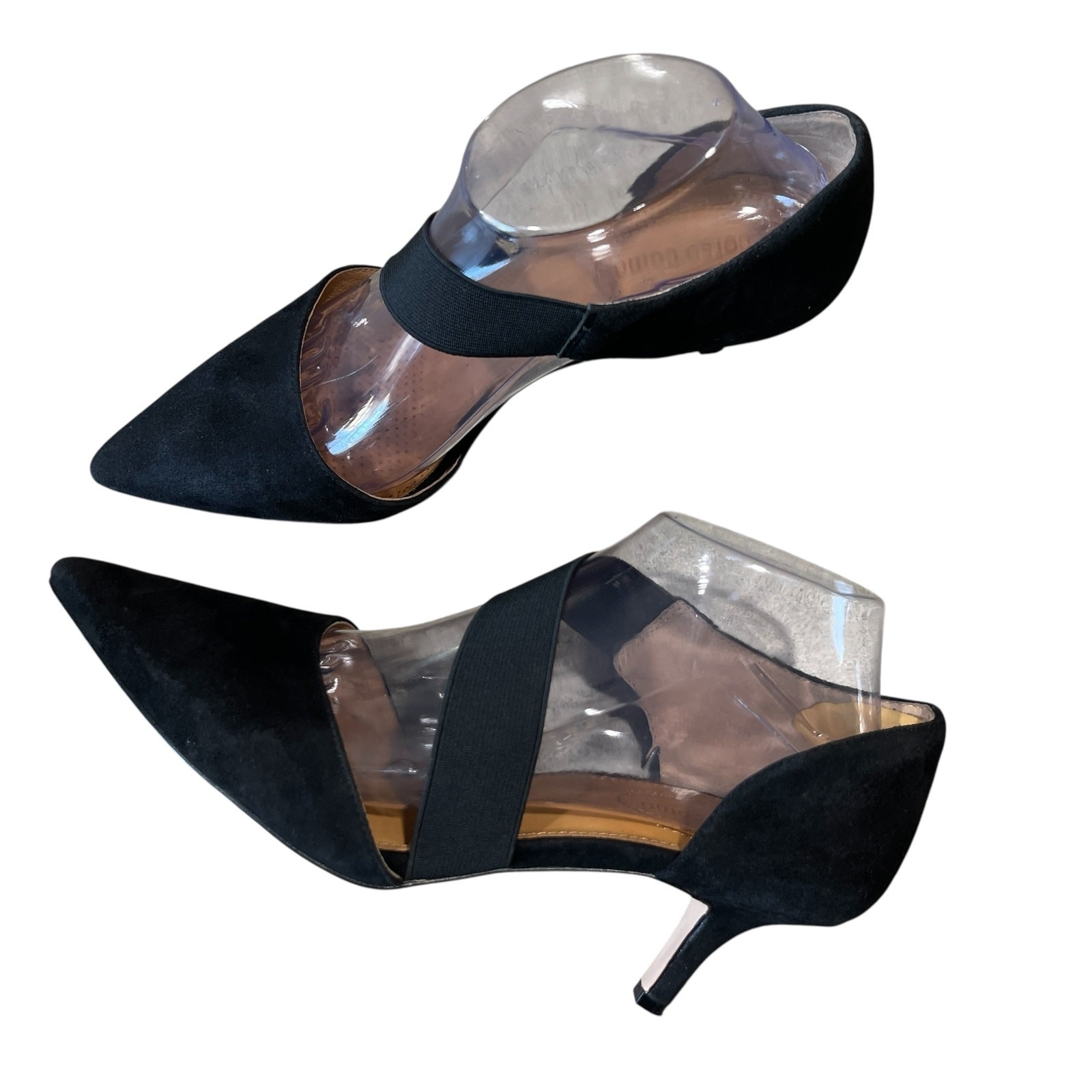 Corso Como Denice Suede Closed Toe Heels Size 8.5 in Black