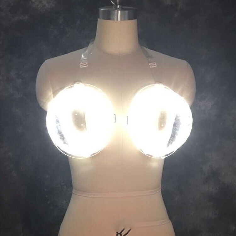 2IN1 LED Sexy Bra Light Up Cocktail Wine Bottle Clothing Woman Bar Nightclub