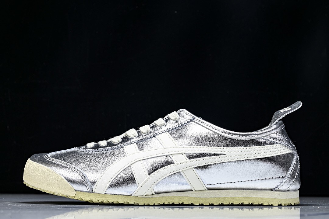 Onits*ka Tiger Mexico 66 Silver Off White THL7C2-9399 Unisex Size 4-11