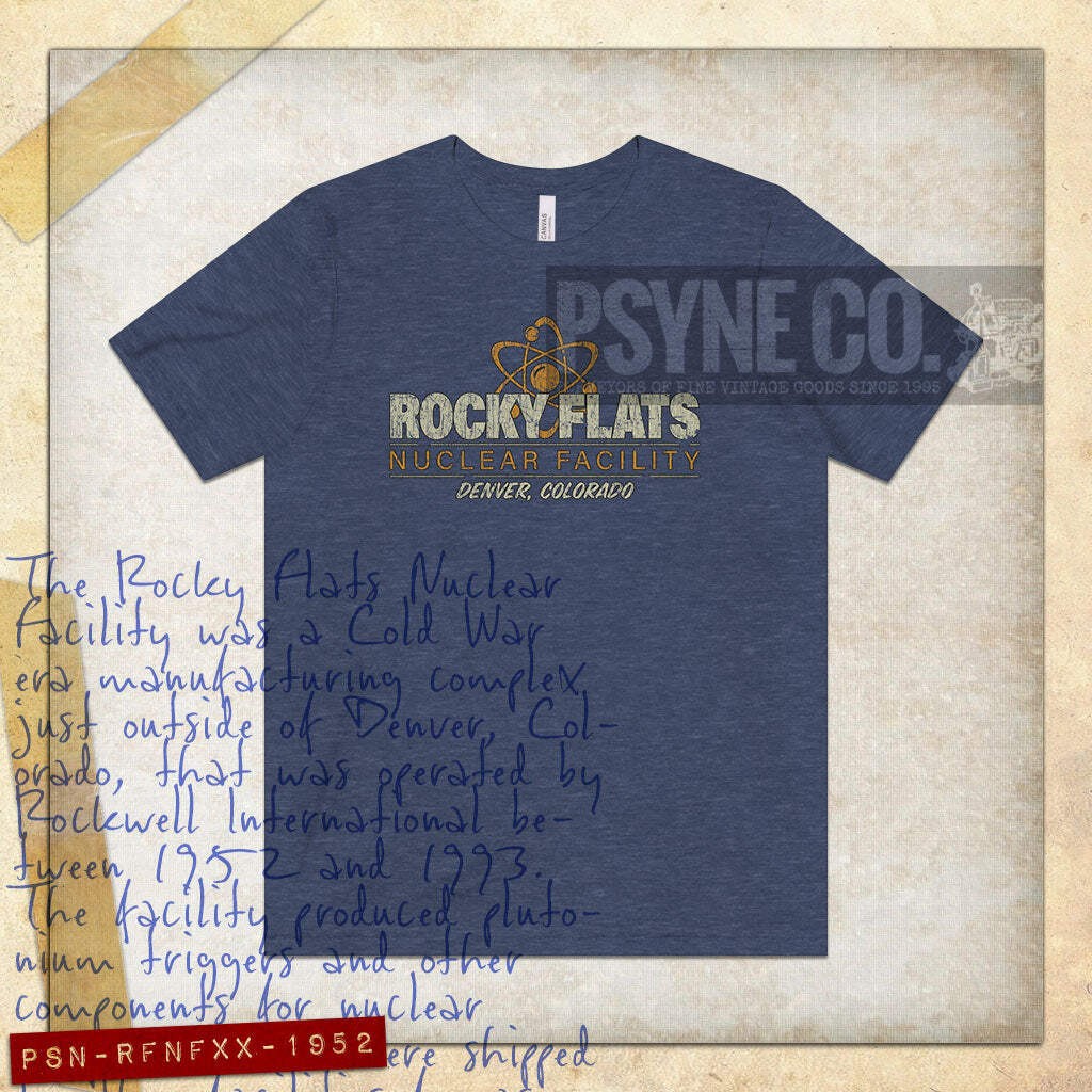 Rocky Flats Nuclear Facility 1952 Vintage Men’s T-Shirt