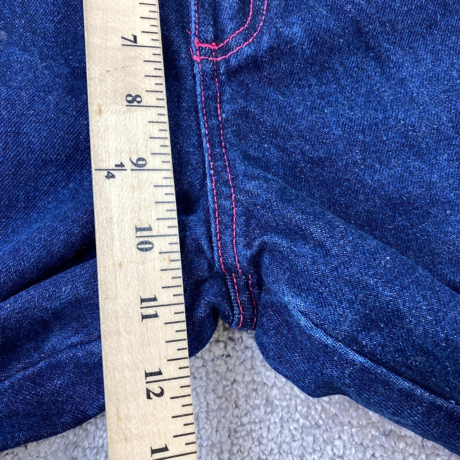 No Excuses Flared Leg Jeans Juniors 11/12 Blue Dark Wash High Rise