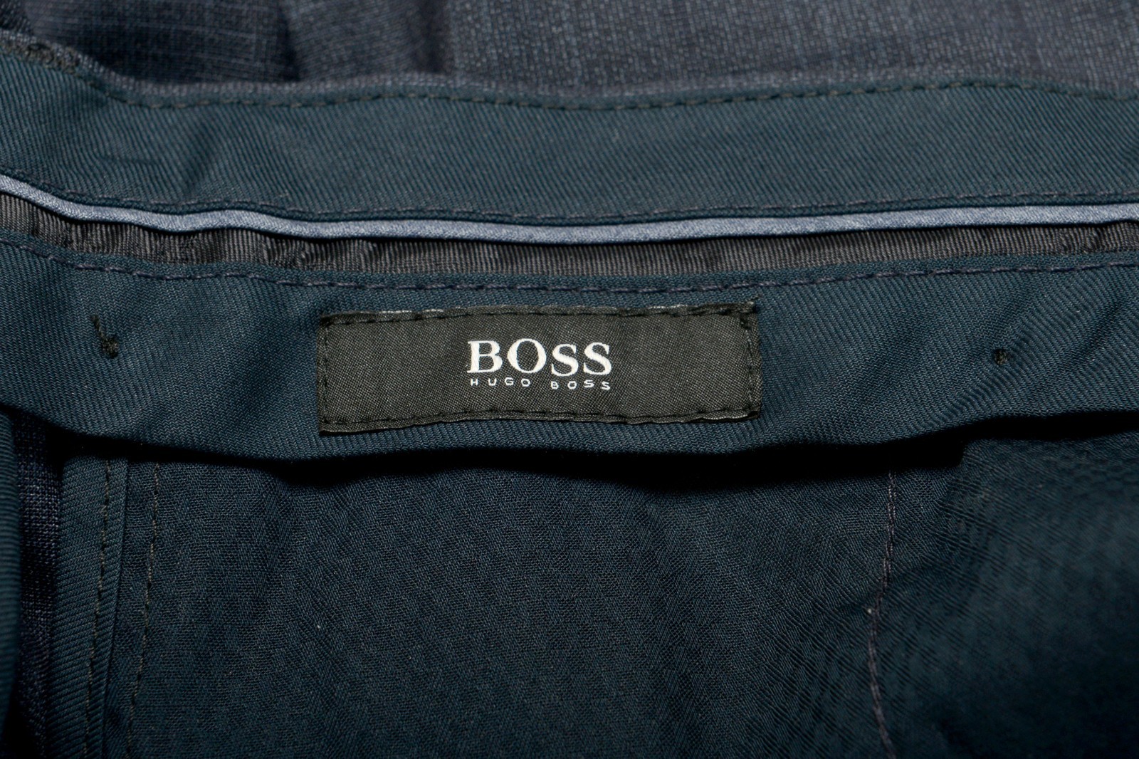 Hugo Boss Men’s “Genesis3” 100% Wool Blue Plaid Dress Pants US 30R IT 46R