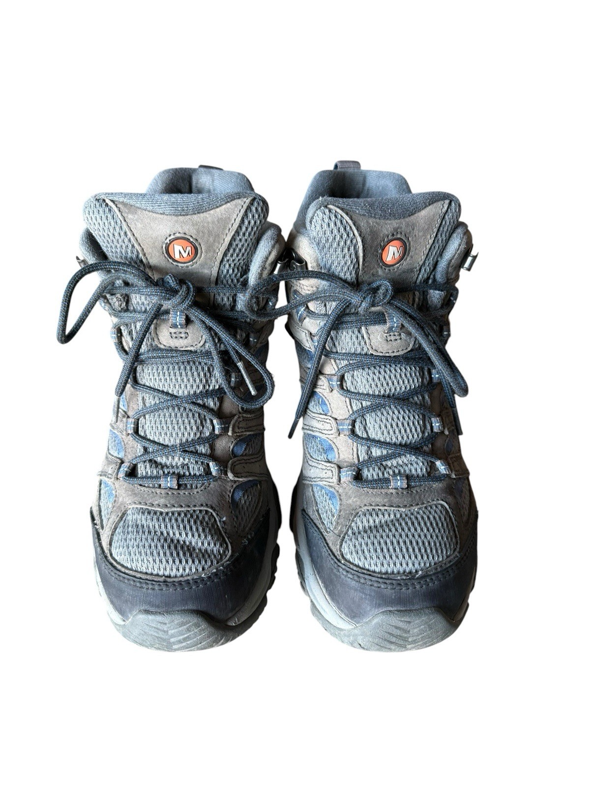 Merrell Moab 3 Mid Granite Grey Blue Men’s 10 Hiking Shoes Boots J035865
