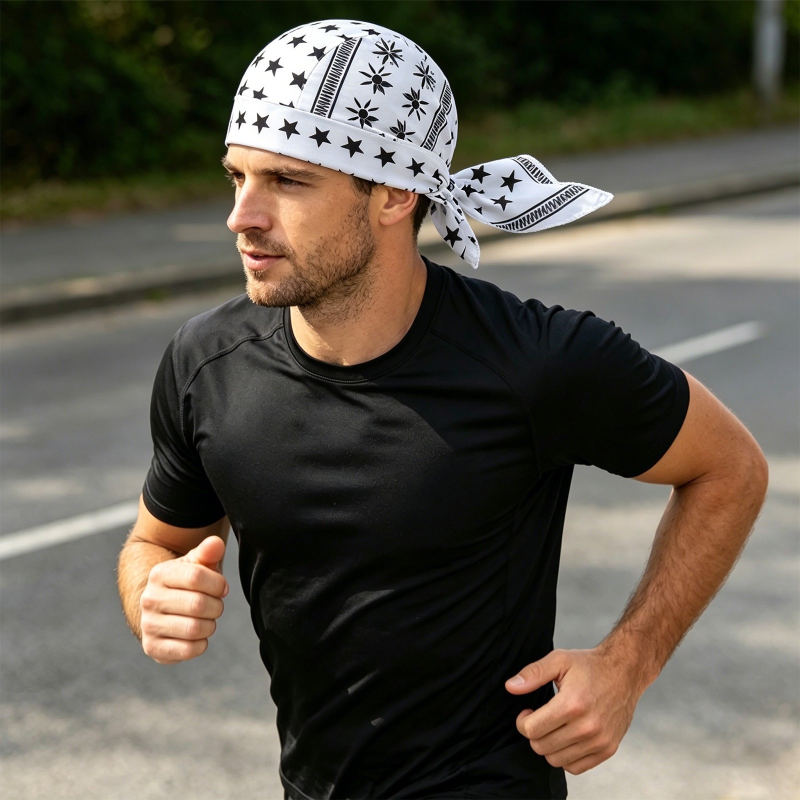 6x Elastic Motorcycle Wrap Biker Du Bandana Paisley Doo Rag Head Skull Cap Durag