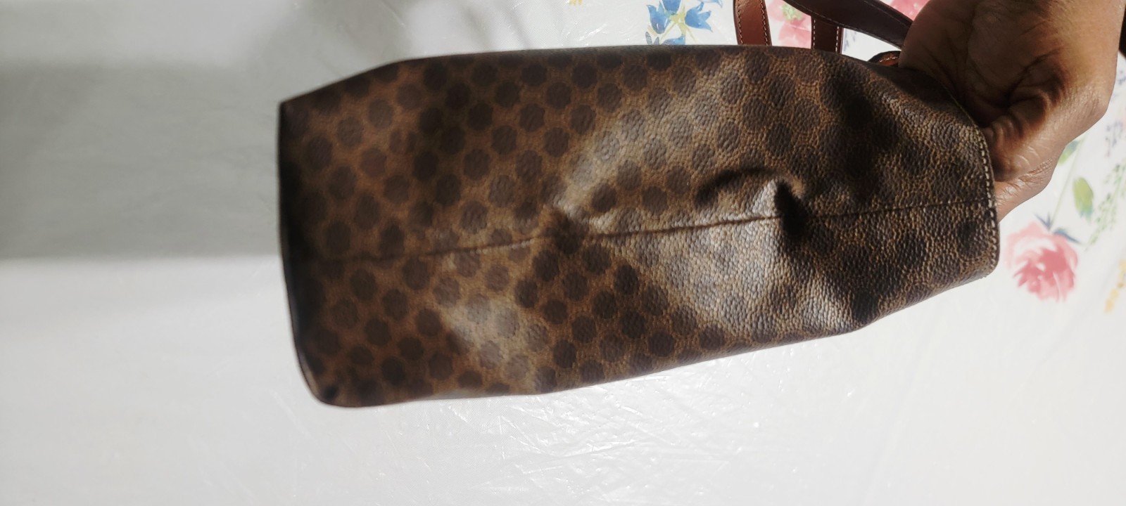 AUTHENTIC CELINE Macadam Pattern Tote Bag