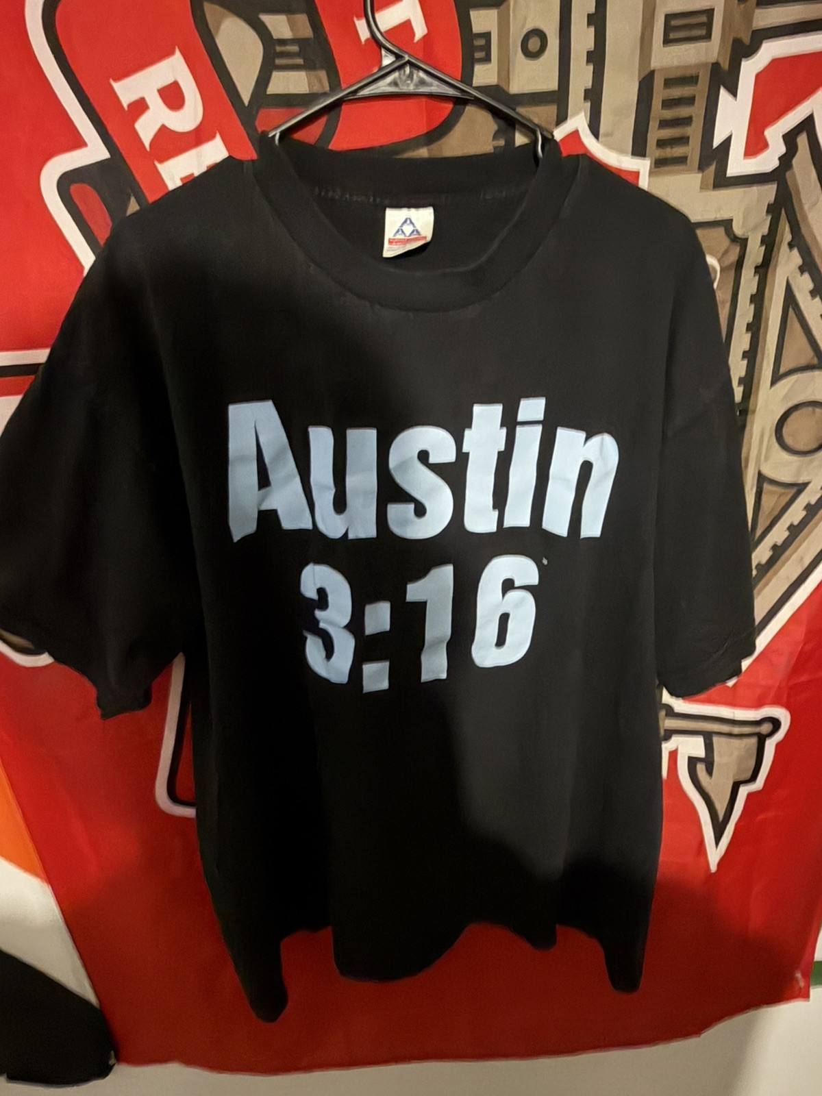 Vintage 90s WWF Stone Cold Steve Austin 3:16 Skull Black Tee Size XL