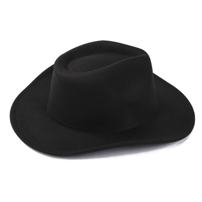 Black Western Cowboy, Cowgirl Hat, Adjustable Cotton & Polyester, Men Women