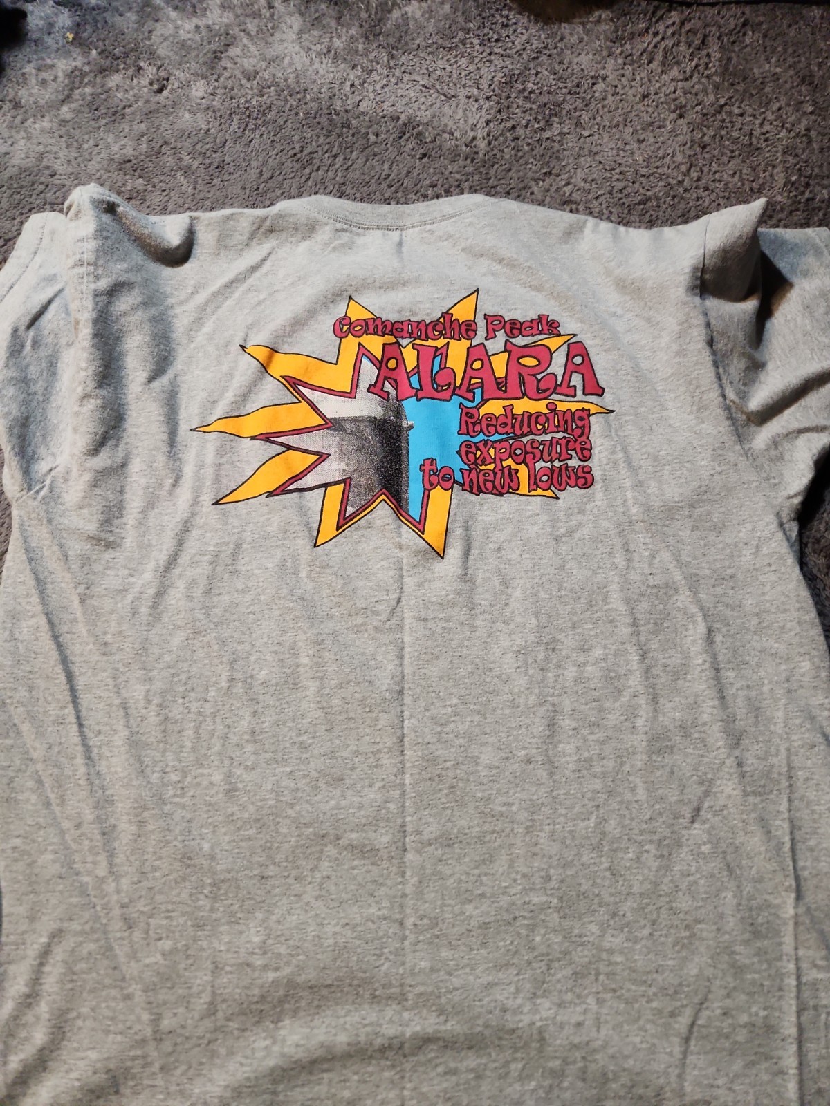 Comanche Peak ALARA Graphic logo Gray T-shirt MensXL