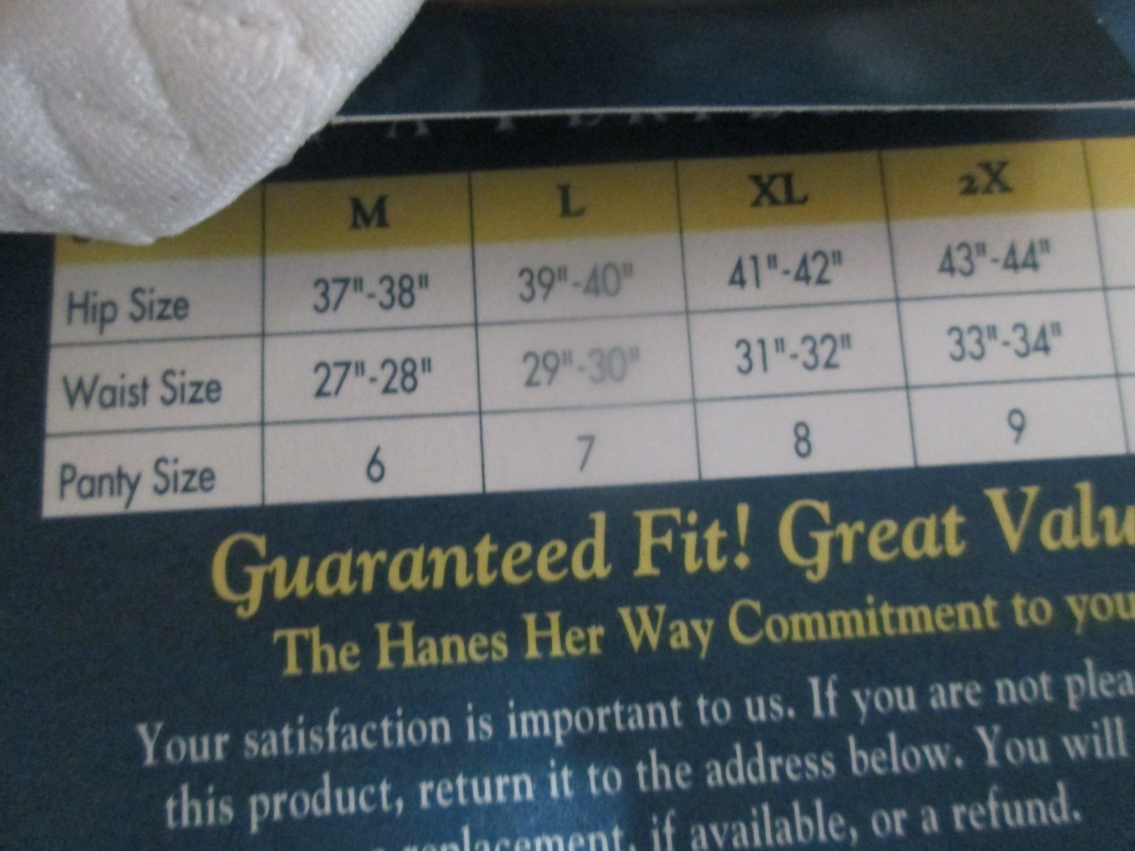 Vintage Hanes Her Way Tummy Shaper Panty Moderate Control Large White NWT