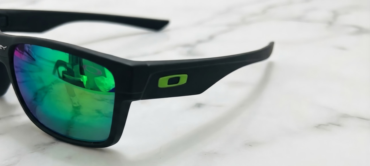 Oakley TwoFace Black Green Sunglasses