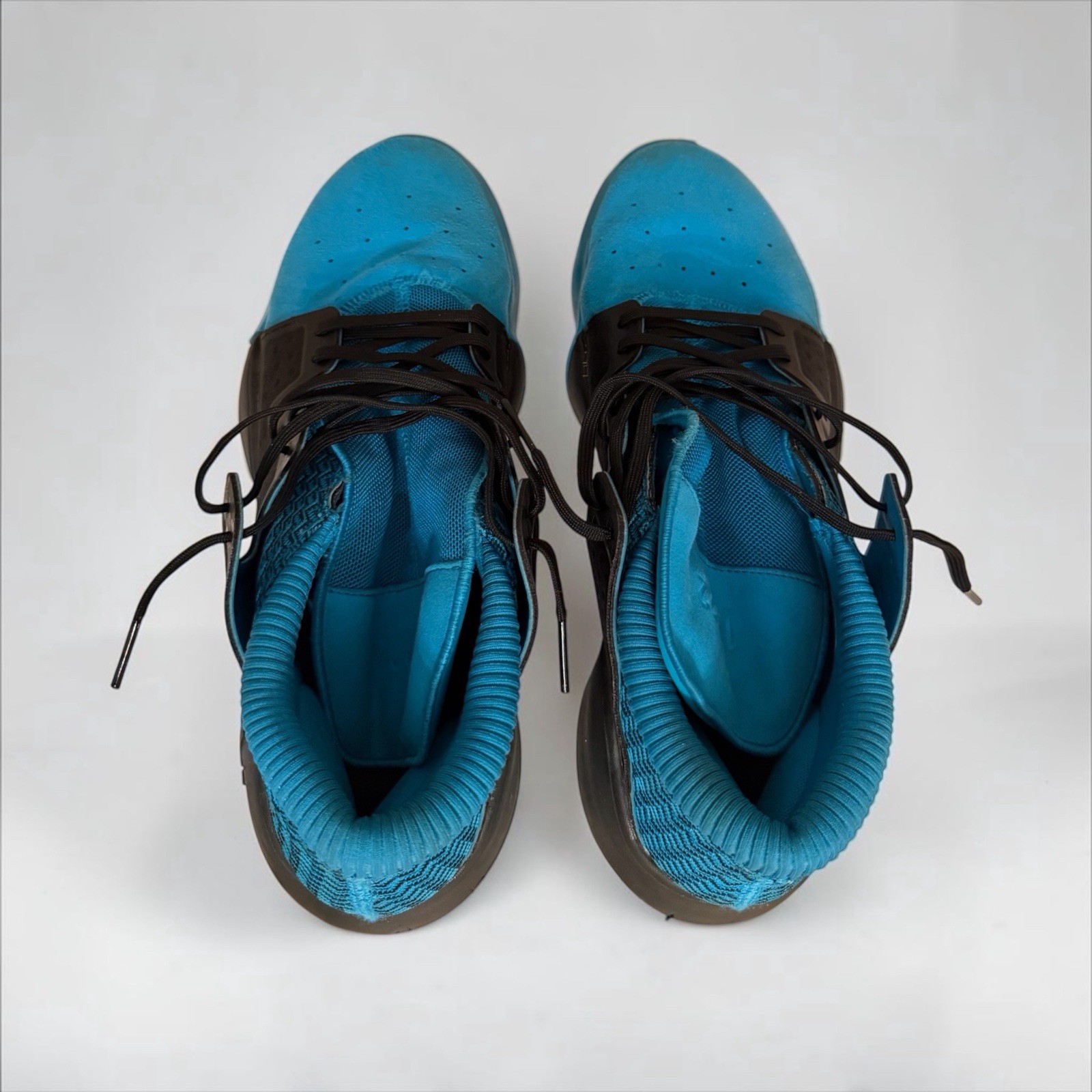adidas Pro Vision Basketball Shoes Shock Cyan Teal/Black BB9302 Men’s Size 12.5