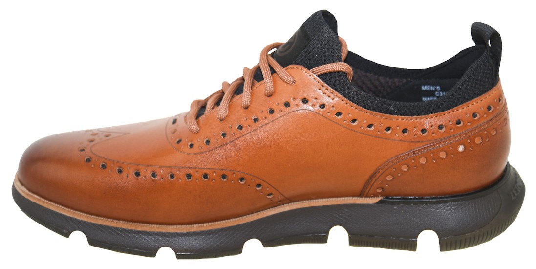Cole Haan Men’s 4.ZERØGRAND Wingtip Oxford British Tan C31884