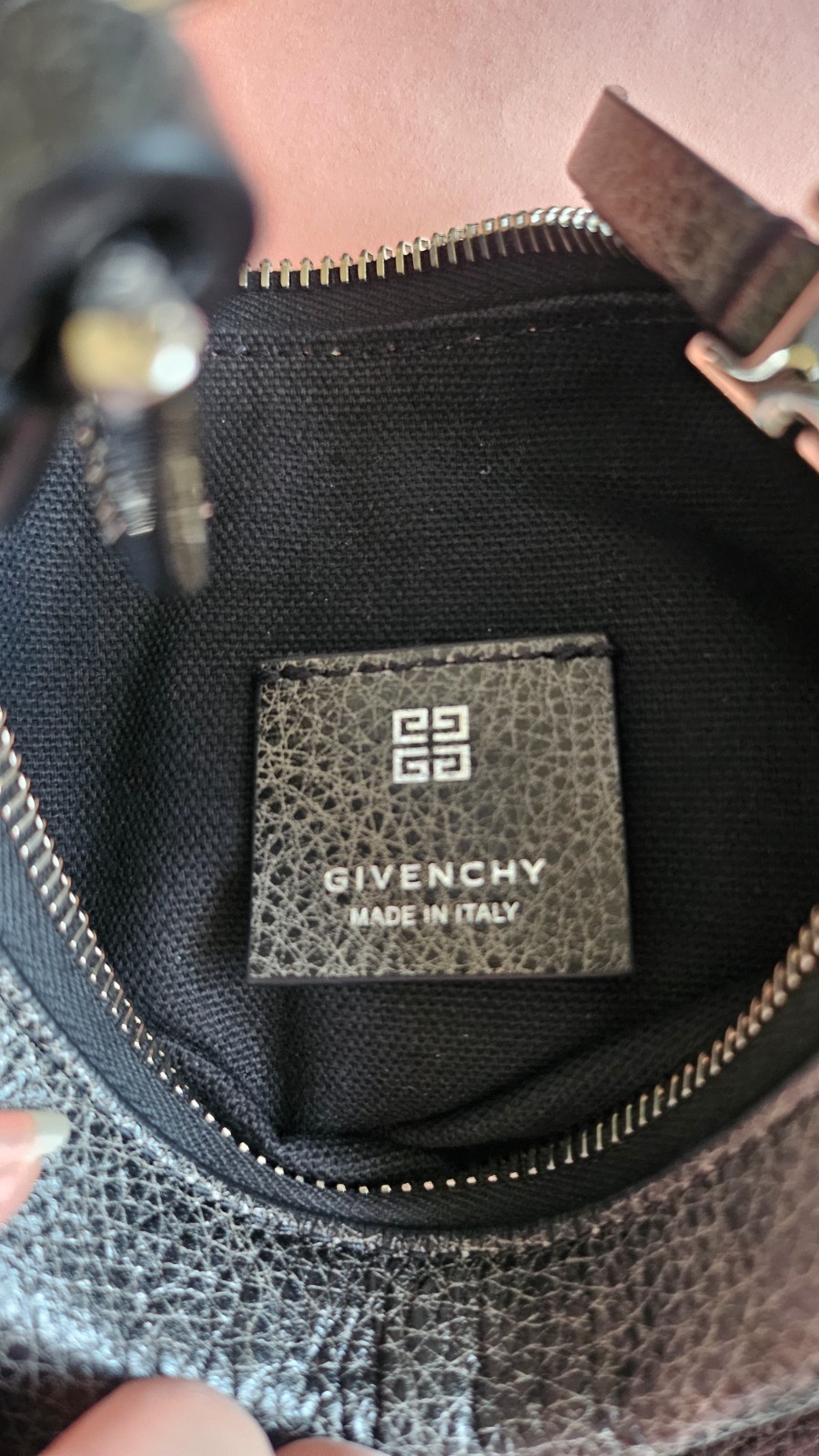 [$1,880] NWT GIVENCHY Voyou Mini Pebbled-Leather Shoulder bag