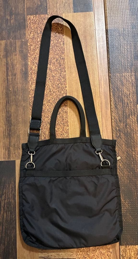 LeSportsac Shoulder Bag Three Zip Black Many storage options