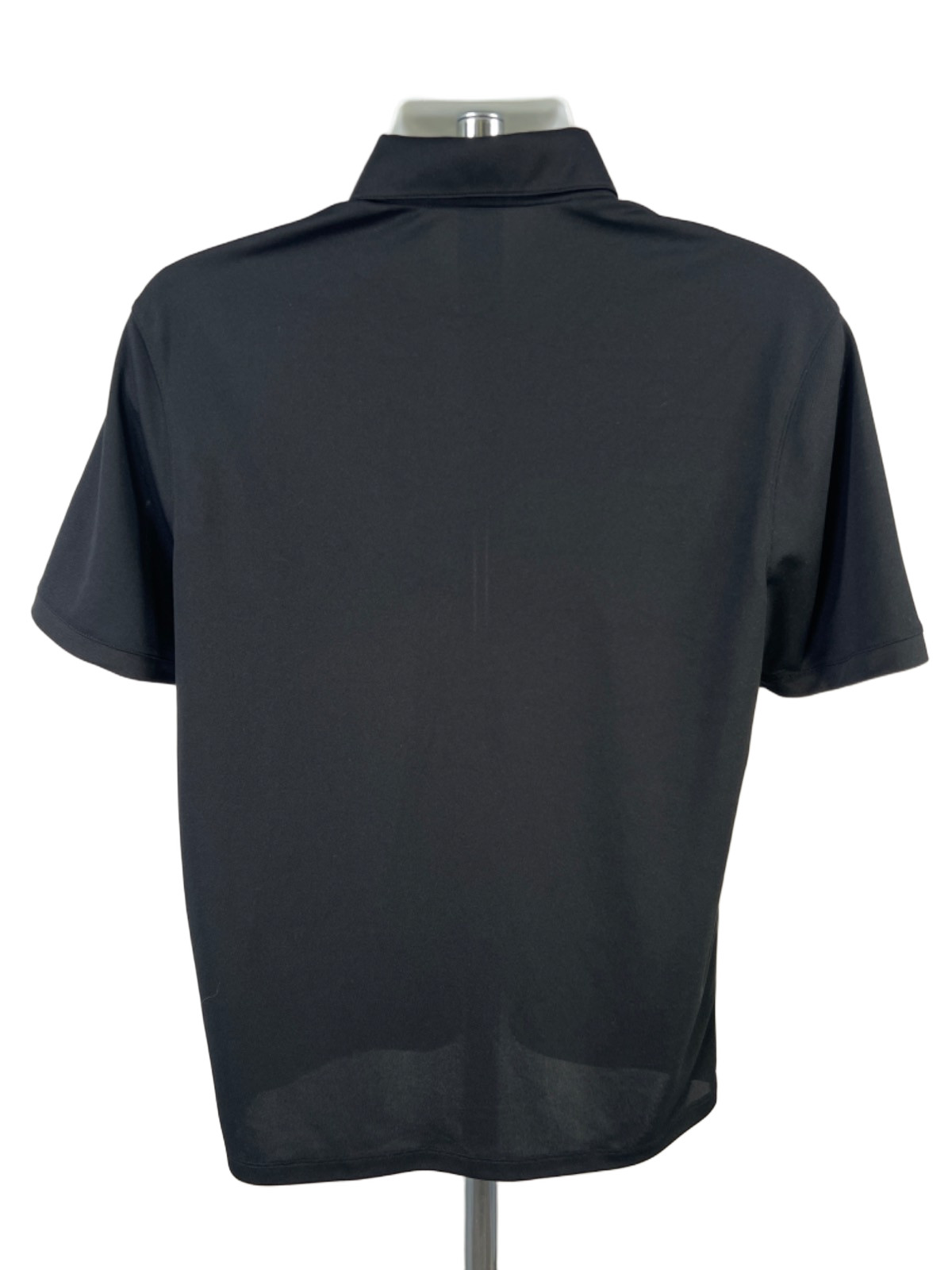 Nike Men’s Black/Gray Dri-Fit Short Sleeve Golf Polo Shirt – M