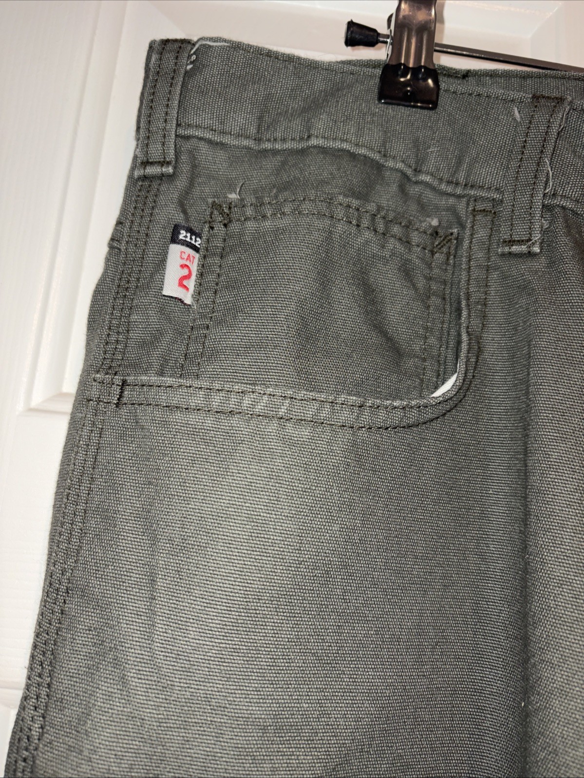 Carhartt FR Flame Resistant Original Carp Pants 40×30 Green 2112 CAT2 FRB159-MOS