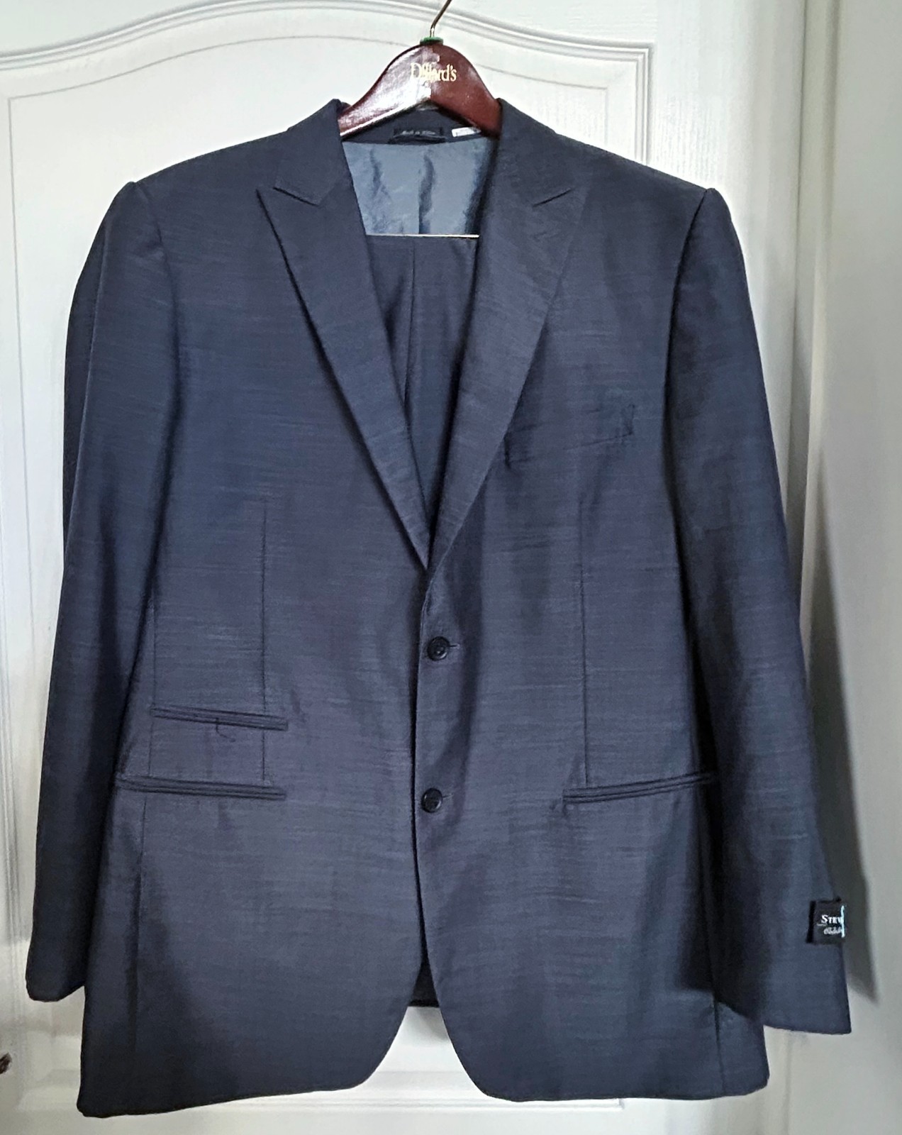 Steve Harvey Celebrity Edition 2 Pc Suit Jacket & Pants 48L /40X32 Dark Blue
