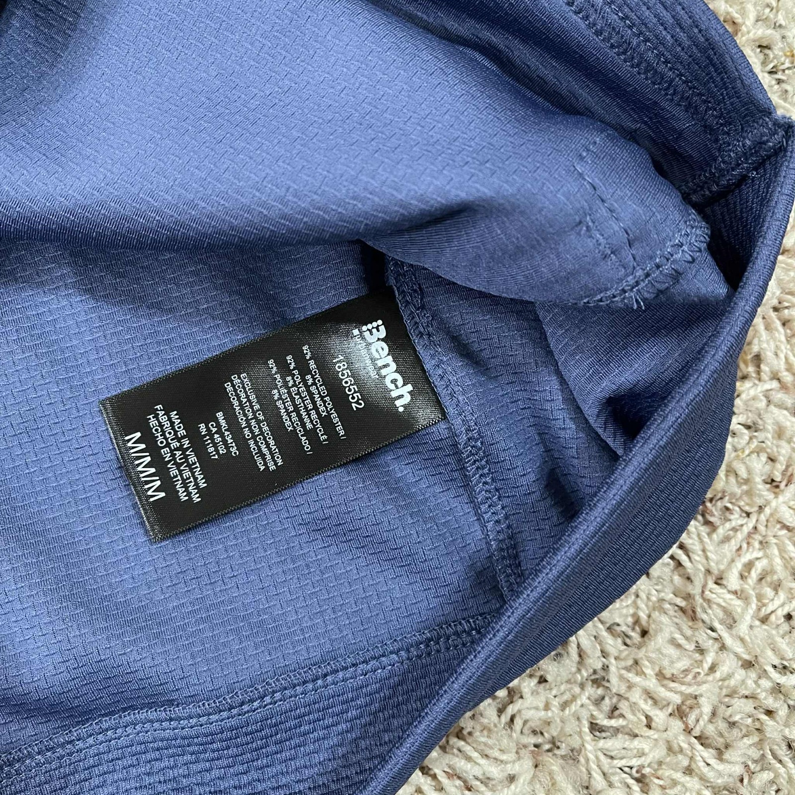 Bench Men’s Moisture Wicking Performance Jacket Blue, Size Medium (New)