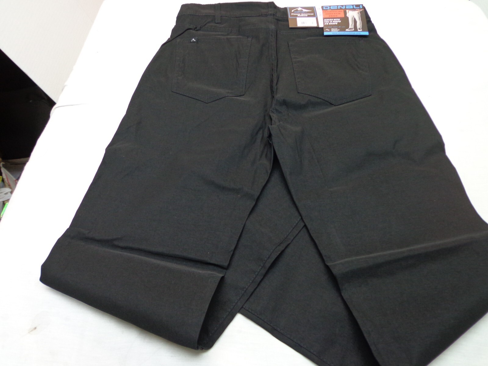 DENALI BLACK Soot Technical Stretch Pants NWT 32/32 MSRP $54