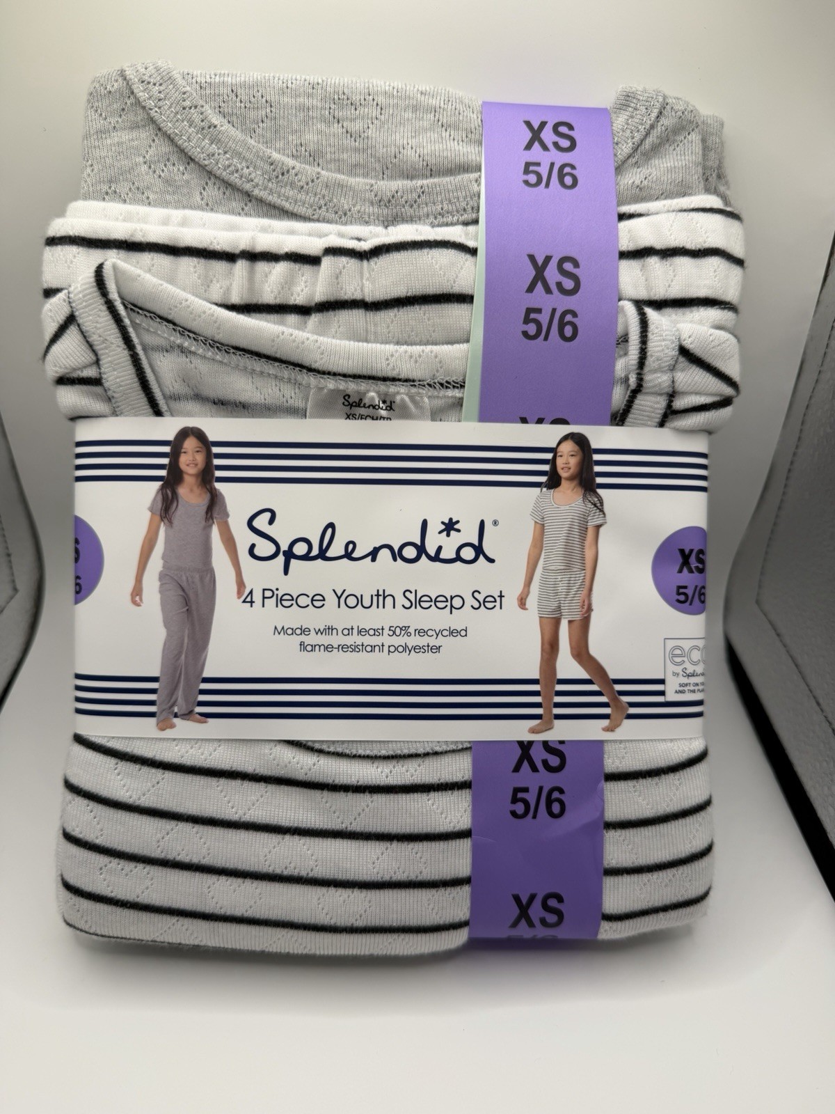 Splendid Girls 4-piece Pajama Set Youth Sizes- (5/6)-(7/8)-(10/12) BRAND NEW