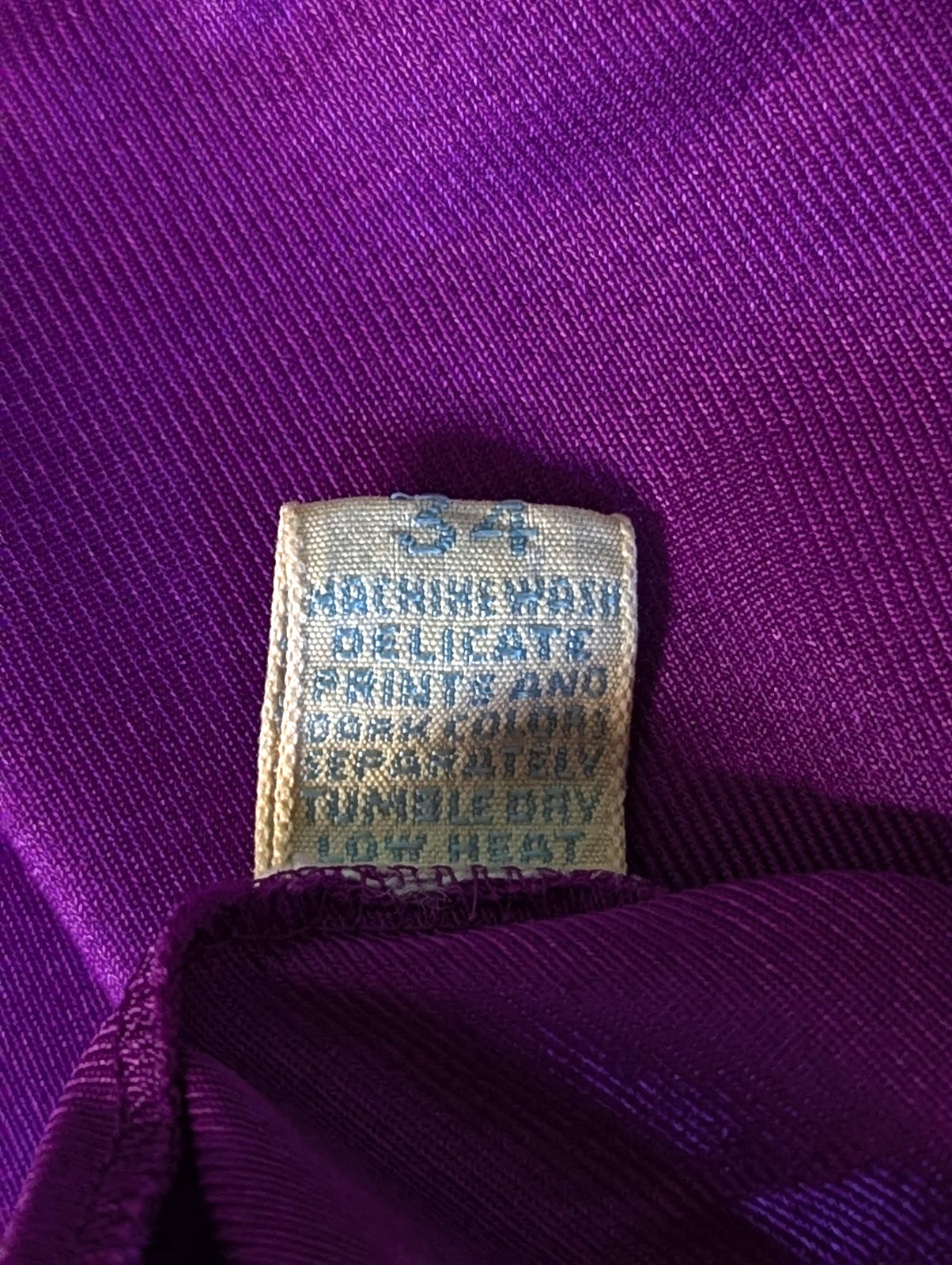 VTG Vanity Fair Silky Nylon Nightgown Braided Tie Back 34 Goddess Purple (203)
