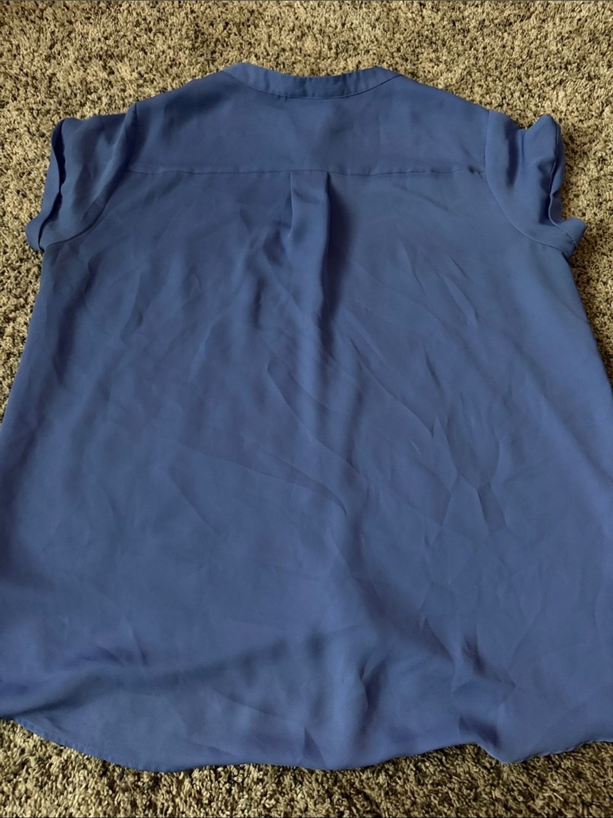 Simply Vera Vera Wang Periwinkle Short Sleeve Blouse