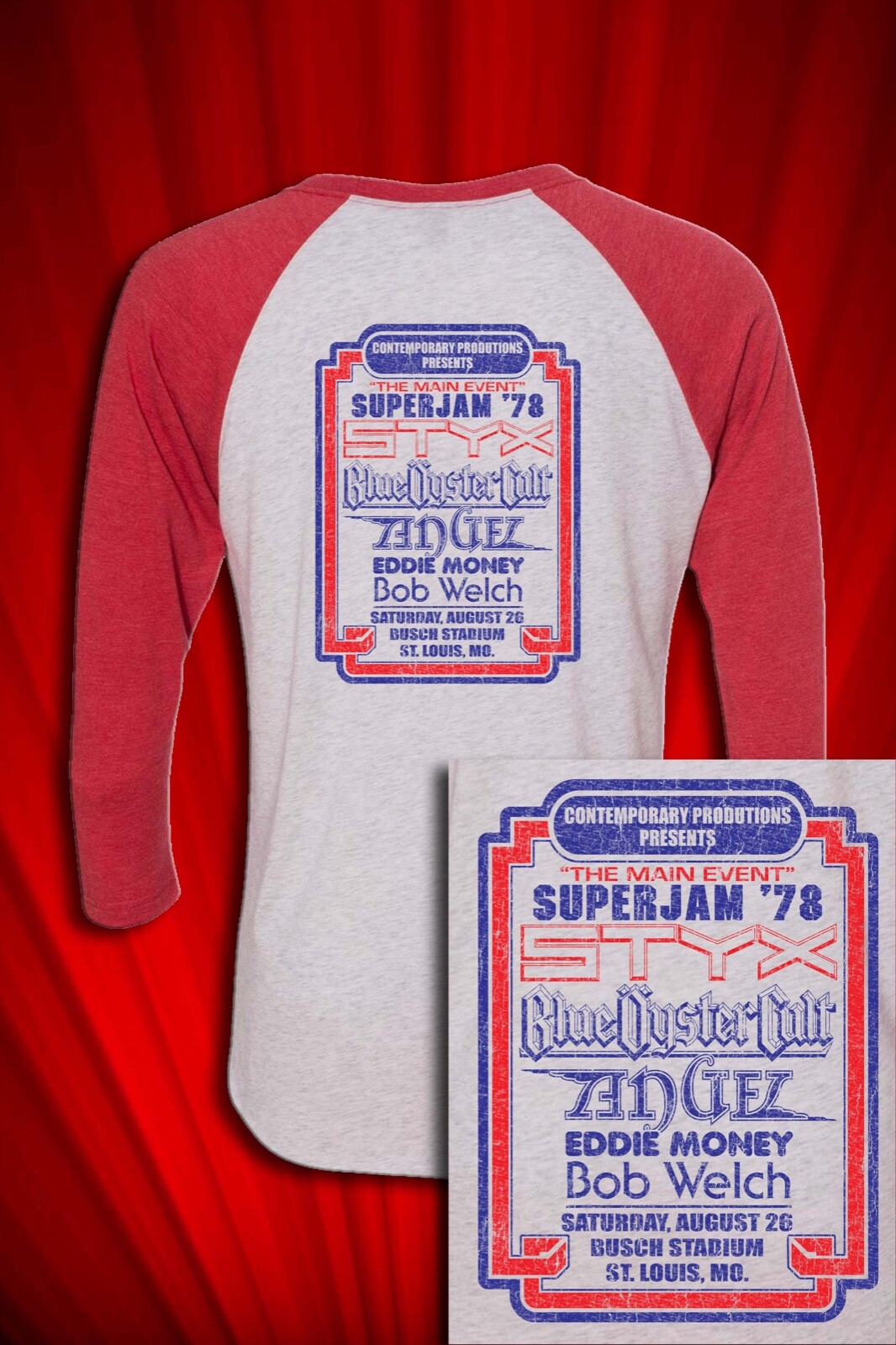 Super Jam Rock Festival 1978 Tour T-SHIRT FREE SHIP USA