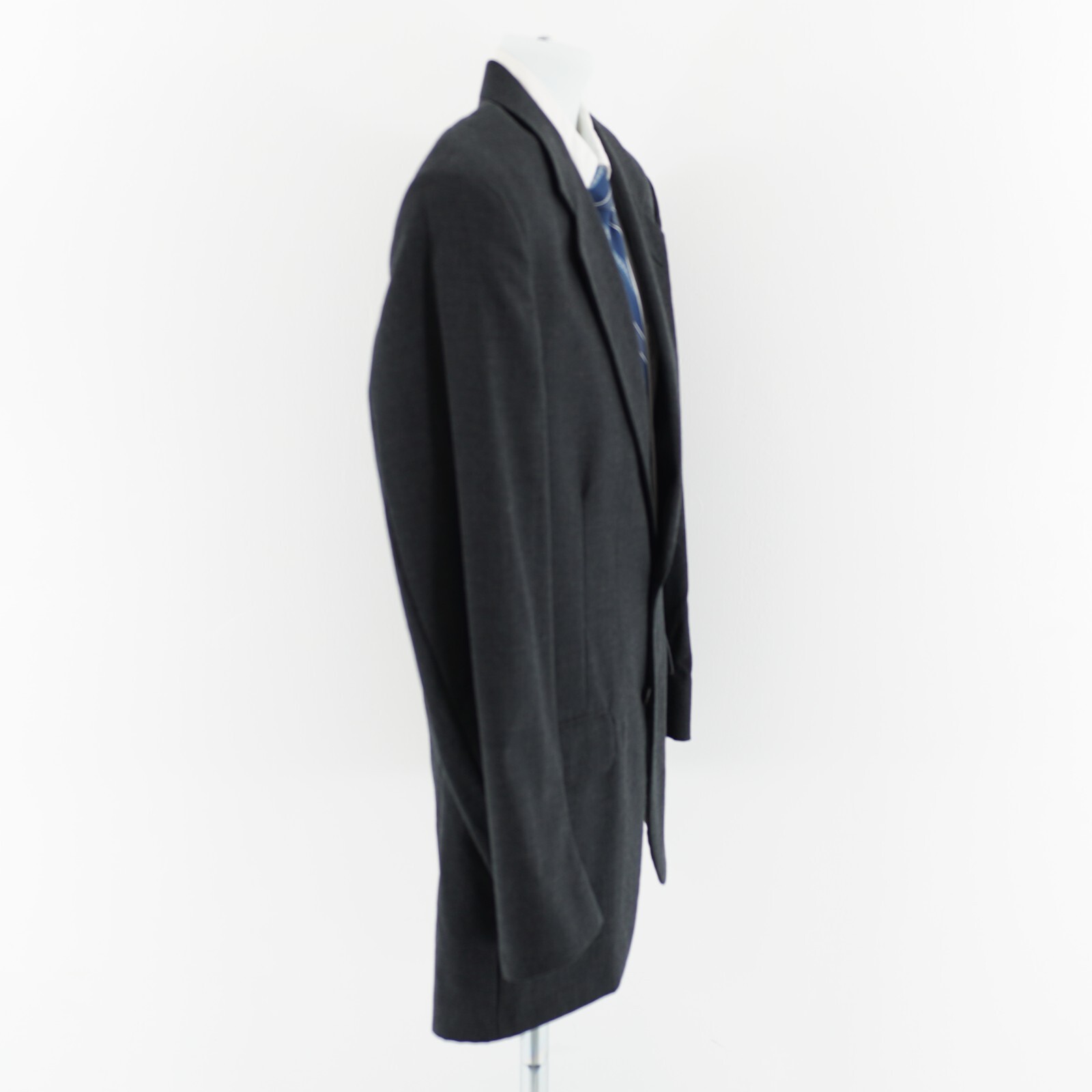Tailors Row Deansgate Worsted Wool Gray USA 2 Button Blazer Sport Coat 42L