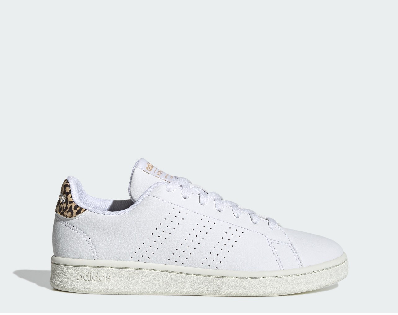 New Adidas Advantage White Leopard W Size 8.5
