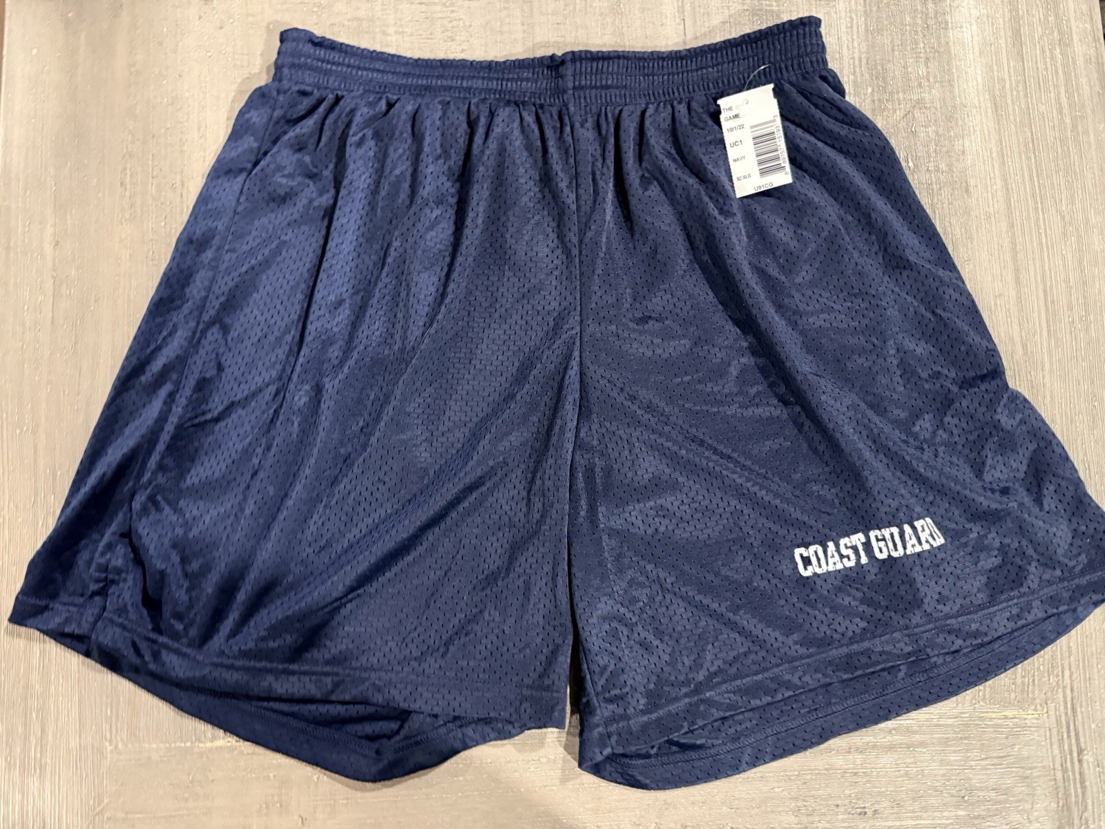 United States “Coast Guard” USCG Blue Jersey Style Shorts by MV Sport – Size XL