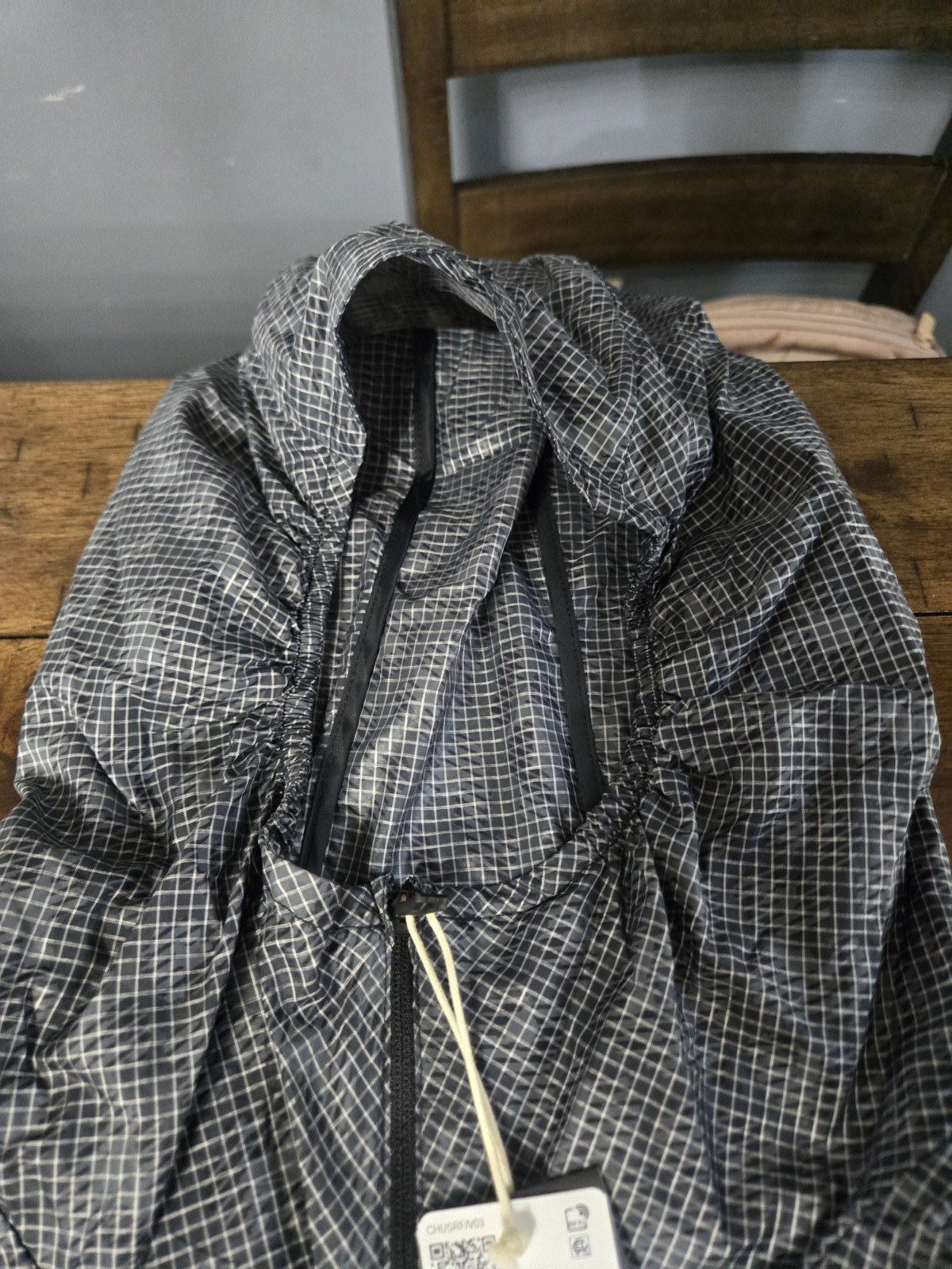 Adidas Terrex Xploric Clima365 Men’s Sz L Wind Anorak Jacket Grey Carbon KE7515