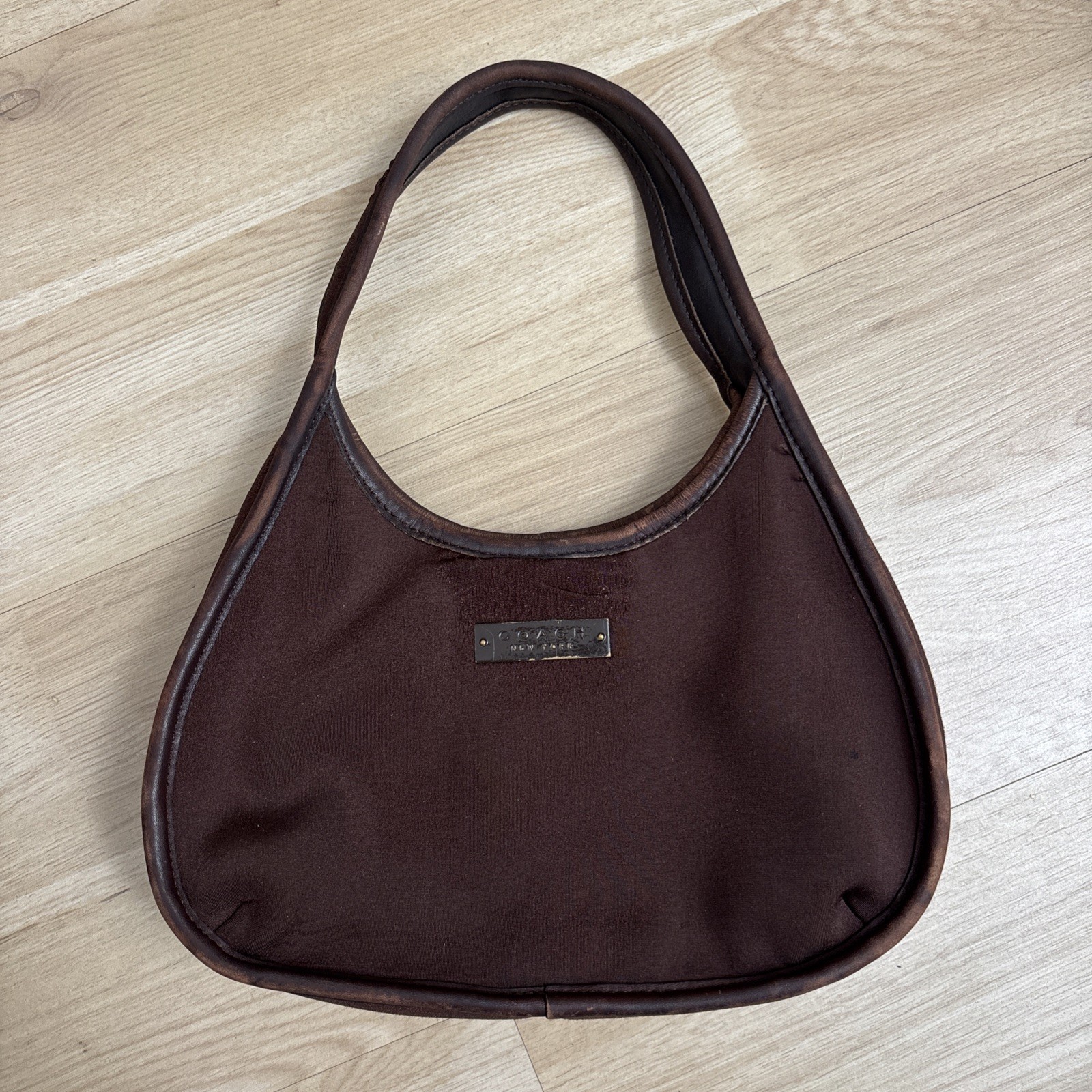 VTG 1998 Coach Ergo 6202 Brown Mini Satchel Hobo Bag Turkey Project Fair