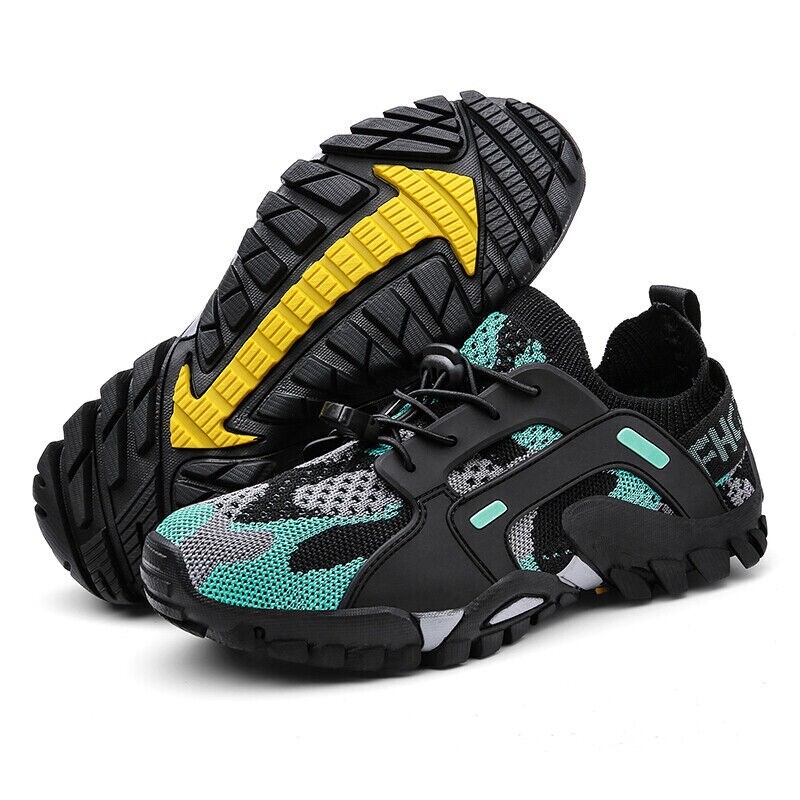 Mens Waterproof Quick Dry Athletic Non-slip Hiking Sports Shoes Outdoor Sneakers