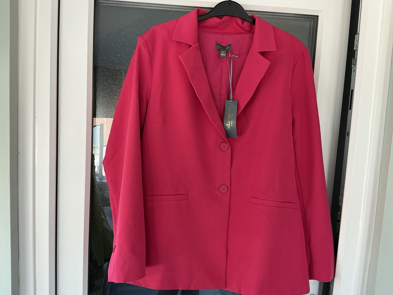 Ruth Langsford Soft Tailored Jacket Size 20 Pink