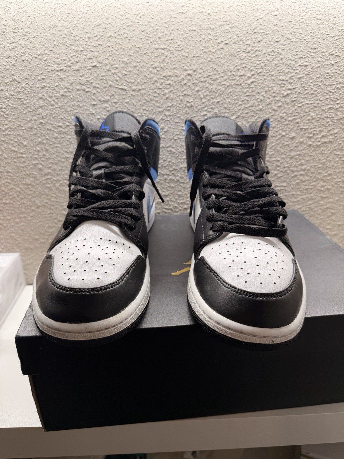 Size 12- Air Jordan 1 Mid Racer Blue With Original Box