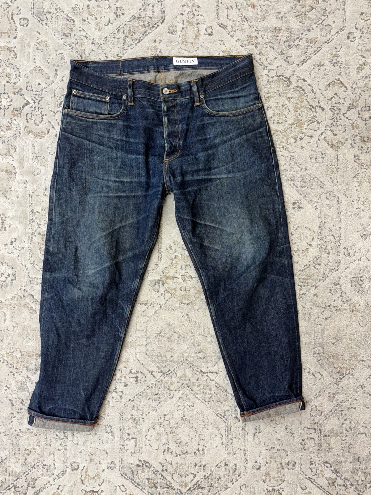 Gustin California Straight Raw Selvedge denim jeans Men’s size 38
