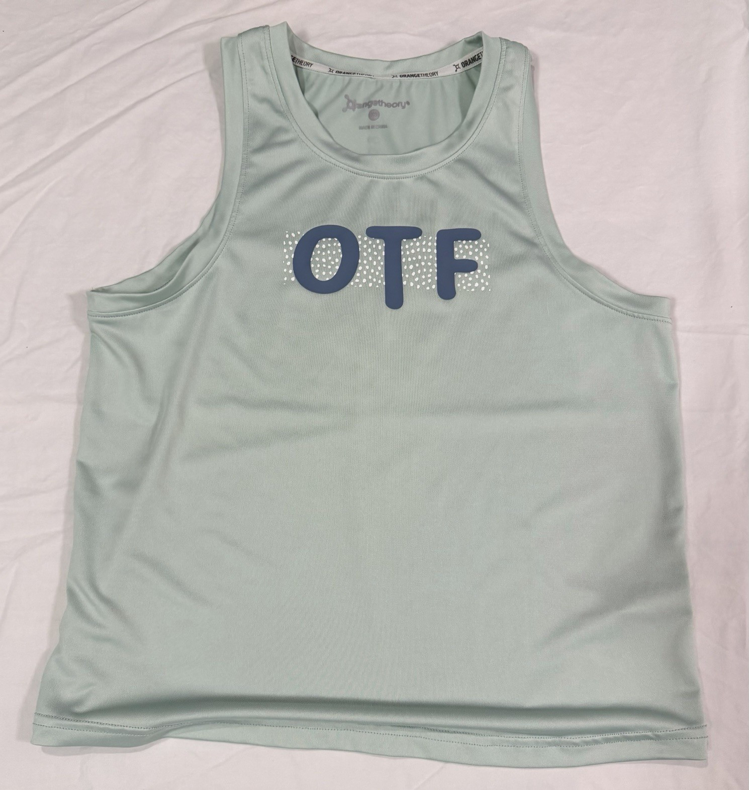 Orangetheory Fitness OTF Tank Top Women’s XS Teal “The Body Achieves”