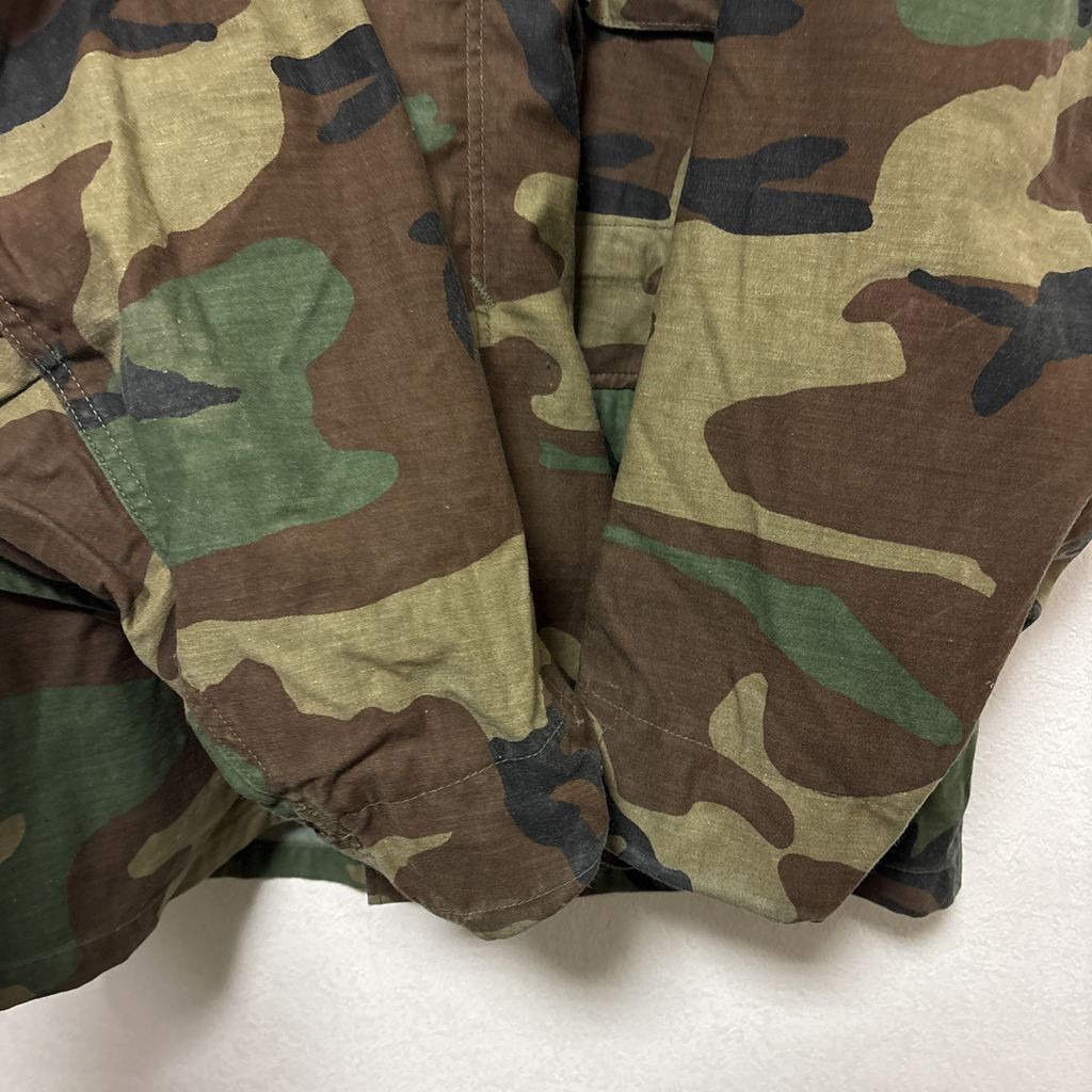 【US ARMY】 84年納入 米軍 実物 M-65 ウッドランドカモ フィールドジャケット S-3668
