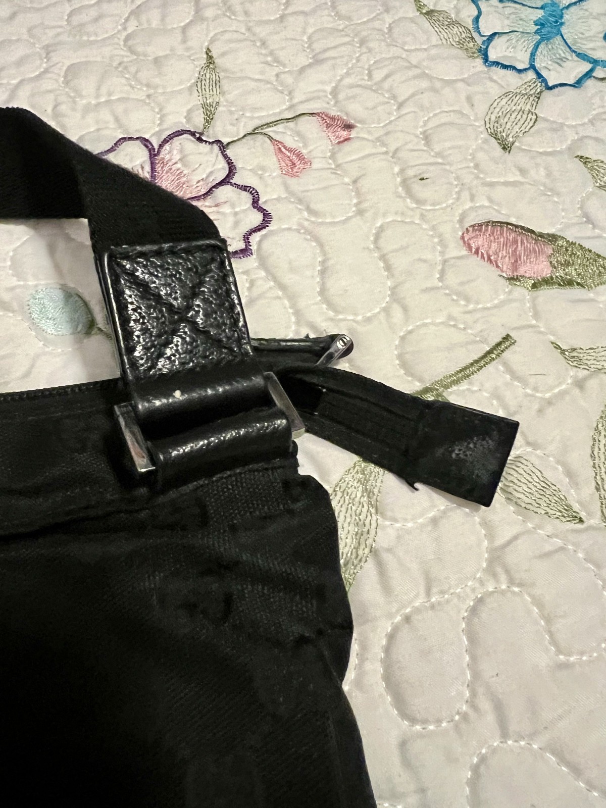 VTG Y2K Gucci GG Sherry Line Black Canvas Nylon Crossbody Shoulder Bag Purse