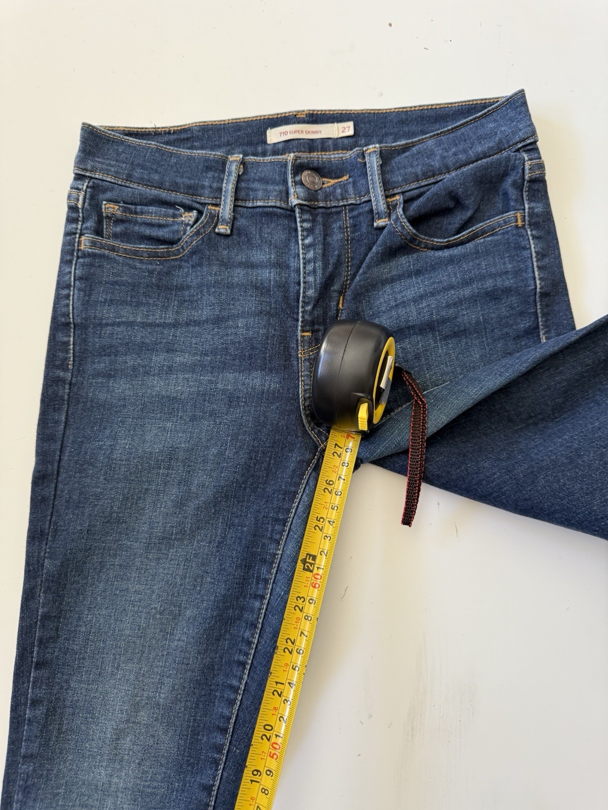 Levis Strauss 710 Super Skinny Jeans Blue Stretch Women’s 27×27 Good Condition👖