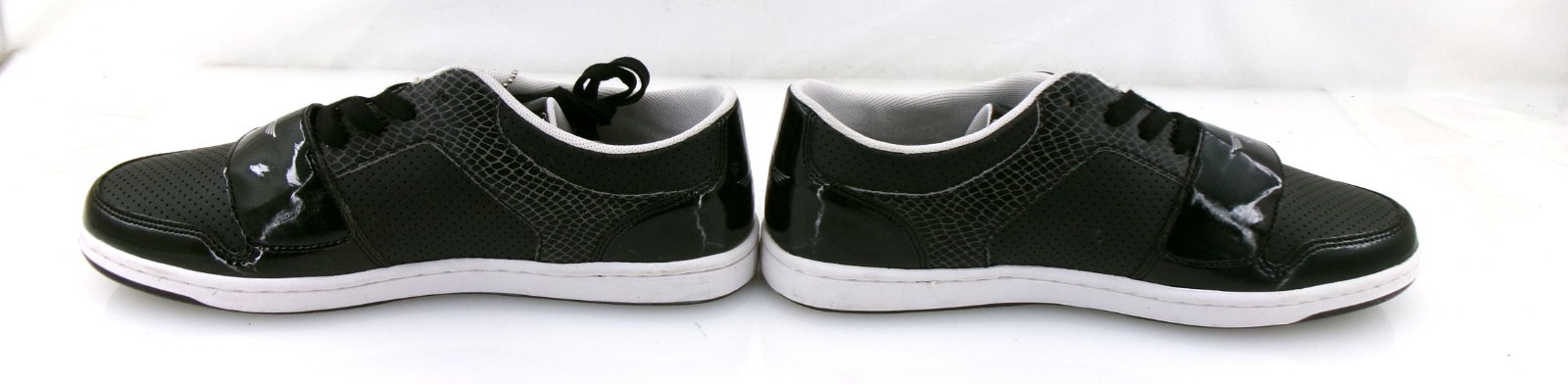 Creative Recreation Shoes Cesario Lo Pat Leather Blk Sneaker Mismatched 9/9.5